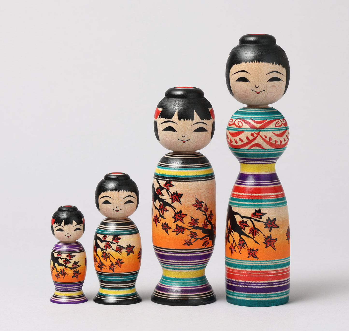 阿保 正文 阿保正文工人 |紅葉こけし 紅葉こけし | 紅葉こけし津軽風 津軽系 |高さ7.5cm