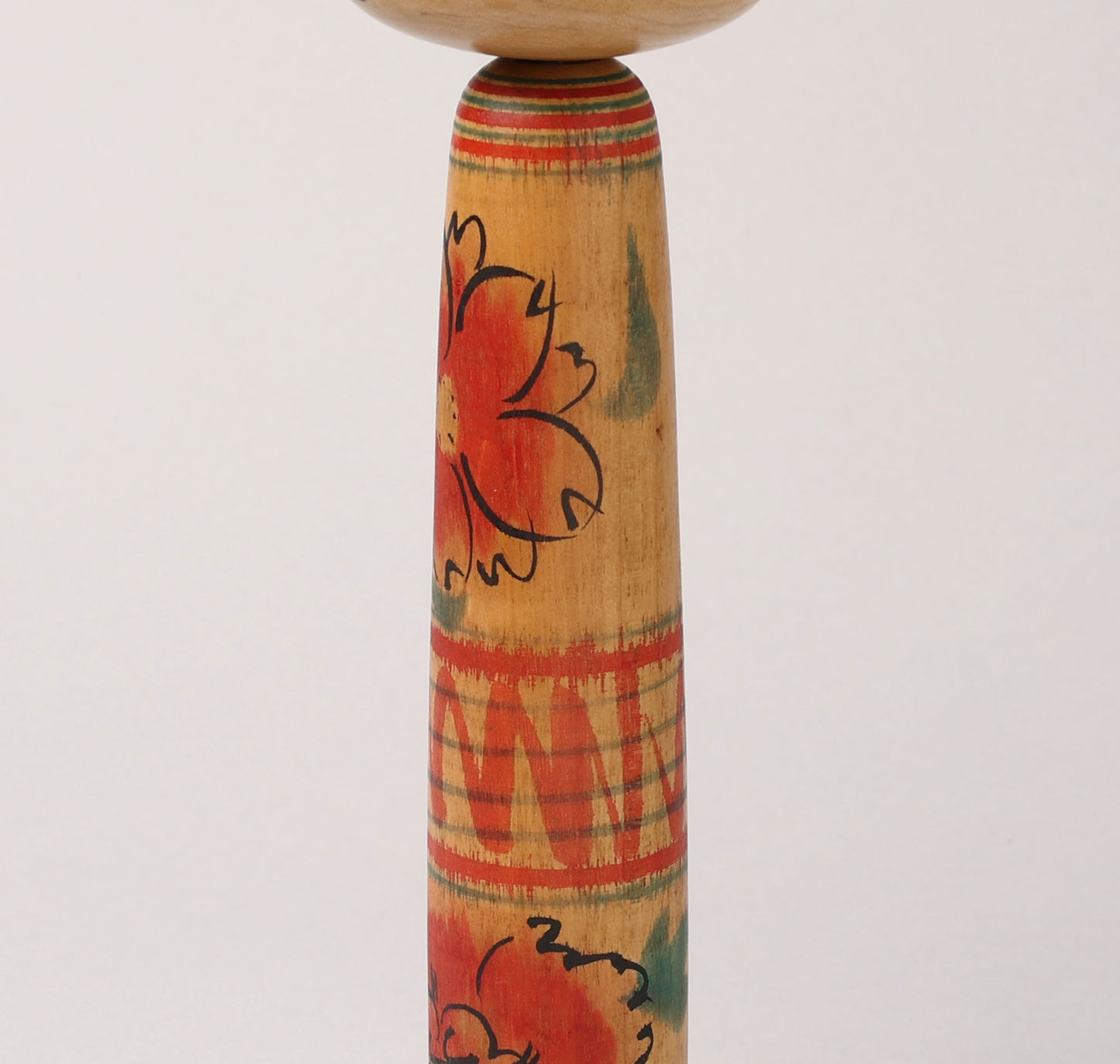 ビンテージ中ノ沢スタイルこけし - たこ坊主、瀬谷十治作 (1924-2004) | こけし古物 瀬谷重治(中ノ沢系たこ坊主)