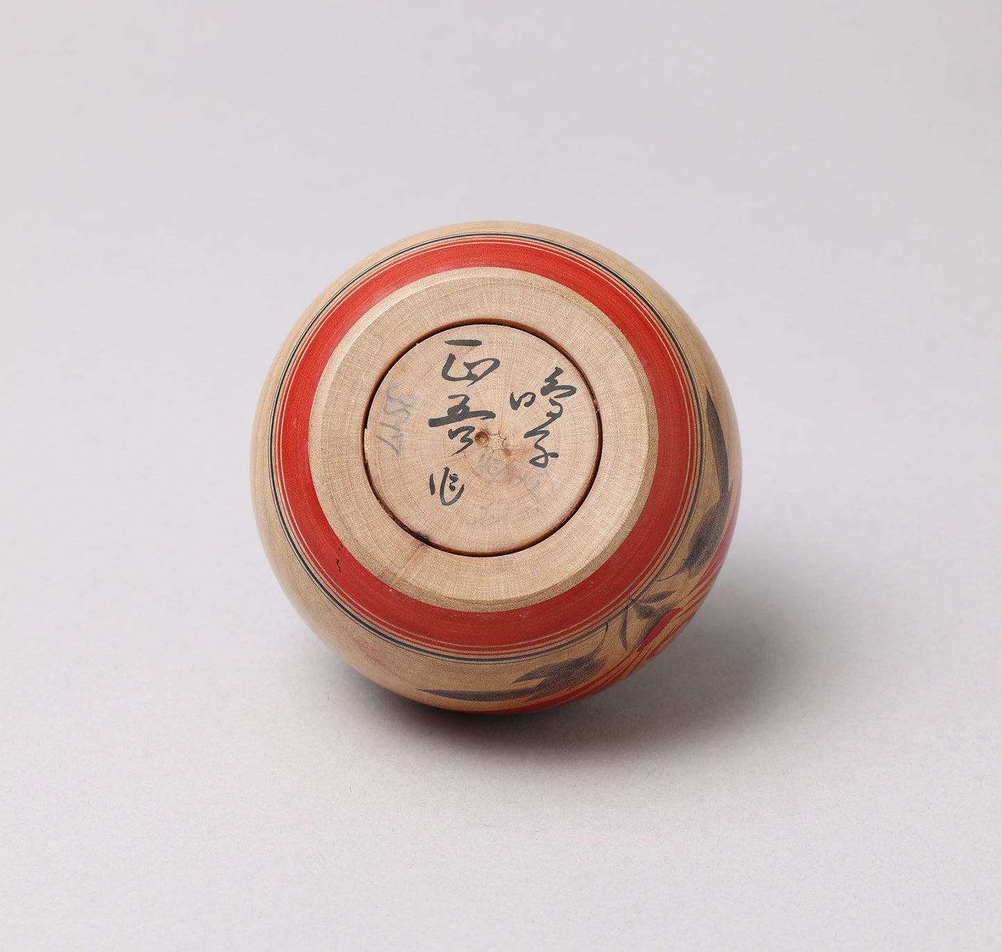 ヴィンテージ鳴子式絵じここけし、高橋省吾(1929-2020)作、鳴子式 | こけし古物 高橋正吾(鳴子系)