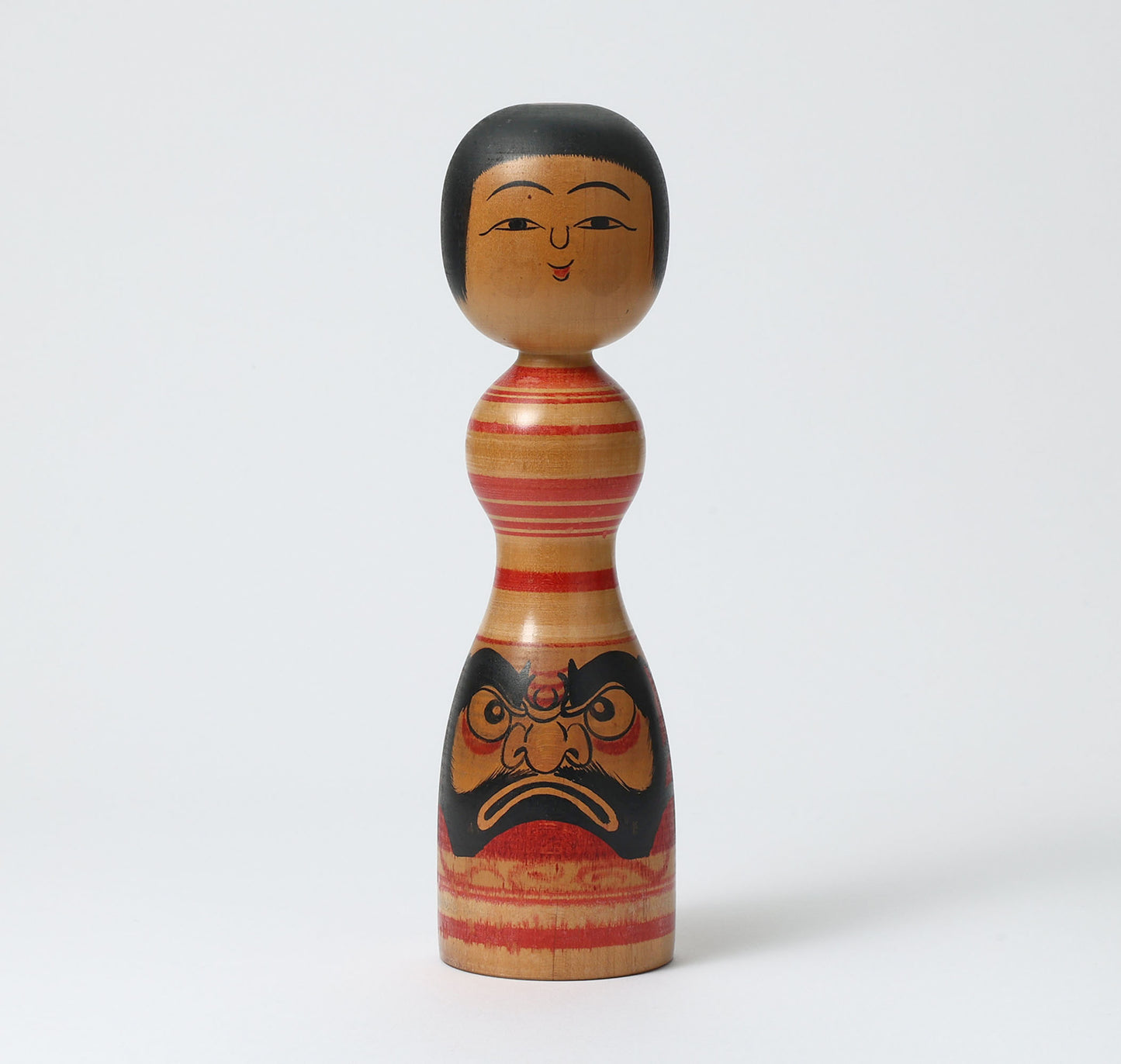 ヴィンテージだるま絵こけし |森 仙蔵 毛利専蔵工人(1916-2003) 古品だるま絵こけし |津軽風 津軽系 |高さ24.5cm