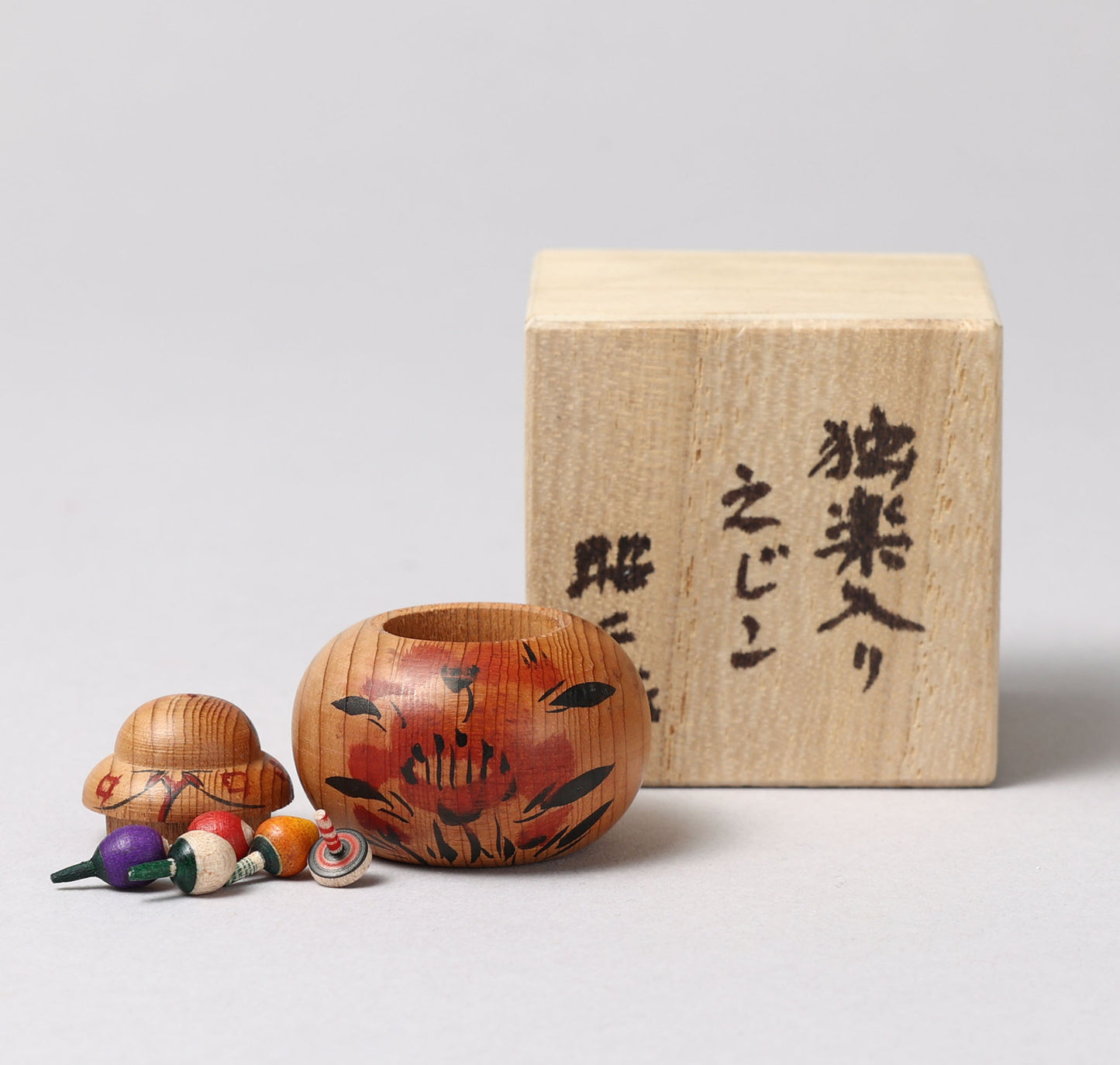 ヴィンテージ絵じここけし こけし えじこけし、鈴木昭二作 (1927-2015) 鈴木昭二工人 |作並流作並系