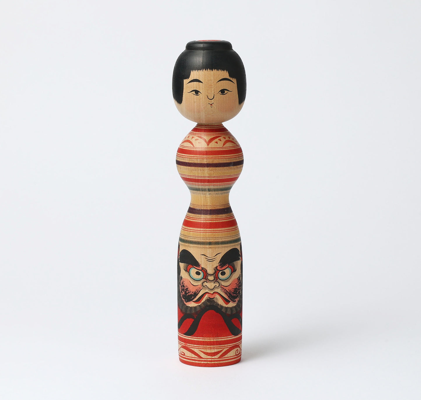 ヴィンテージだるま絵こけし | SASAMORI, Junichi 笹森純一工人 | 古品だるま絵こけし |津軽風 津軽系 |高さ24.5cm