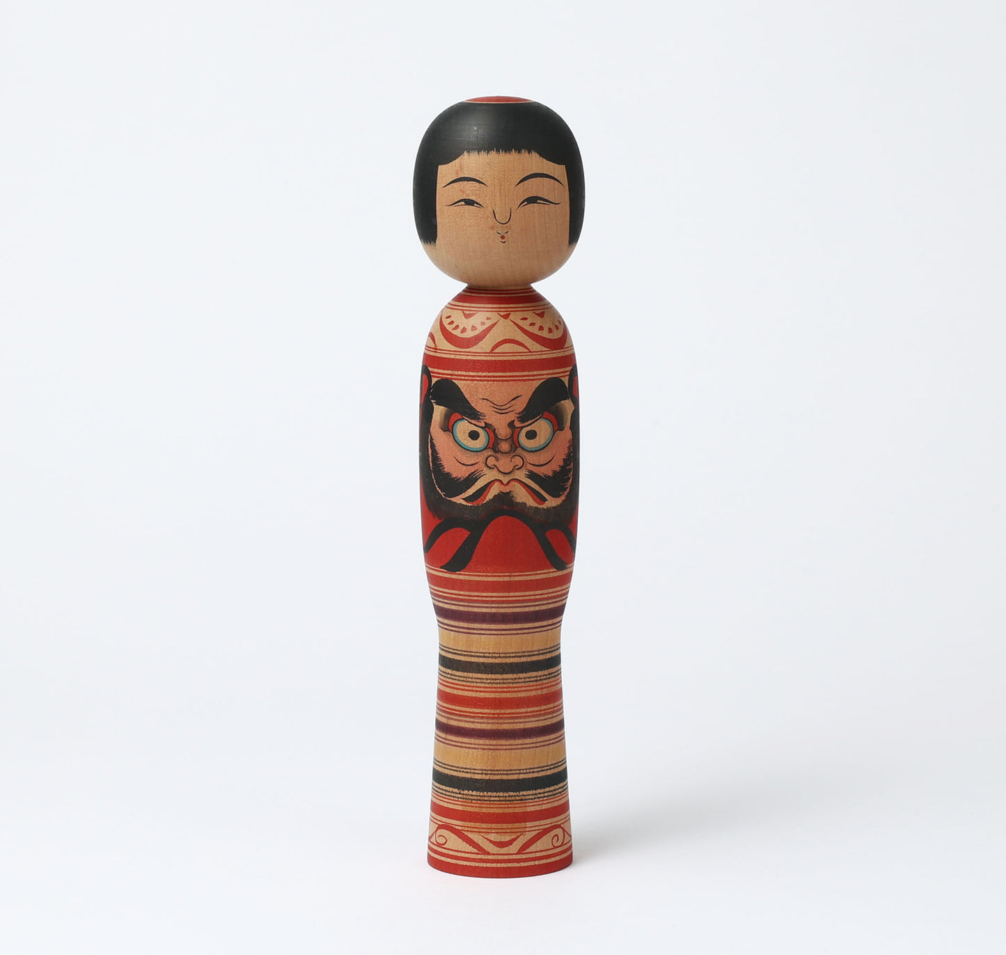 ヴィンテージだるま絵こけし | SASAMORI, Junichi 笹森純一工人 | 古品だるま絵こけし |津軽風 津軽系 |高さ24.5cm