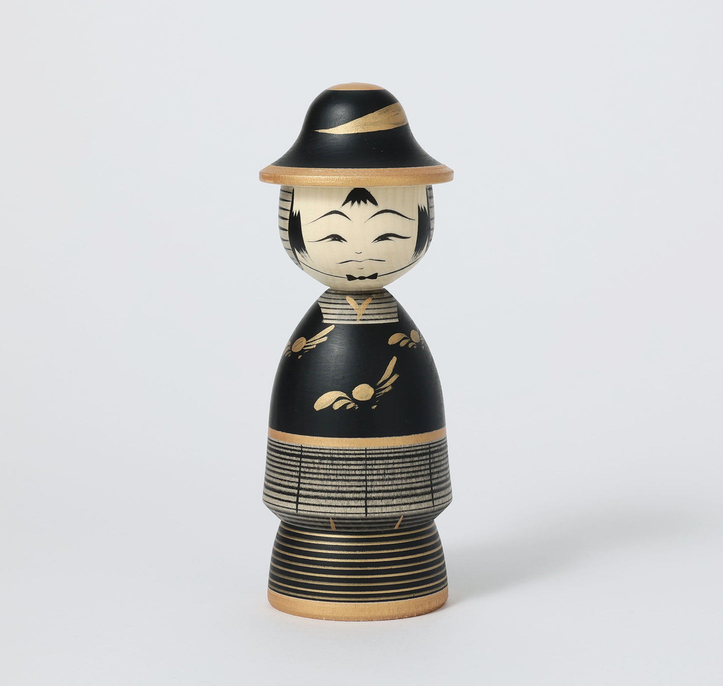 【武者こけし】Samurai kokeshi doll | Teruyuki HIRAGA | Sakunami style | 19.5cm in height // 作並系 平賀輝幸工人, 高さ19.5cm