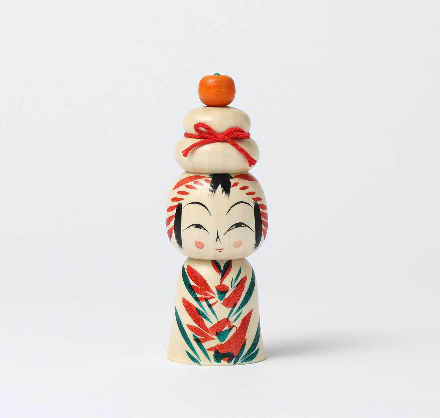 鏡餅こけし-10 | 早坂政弘工人 遠刈田系 | 高さ12cm