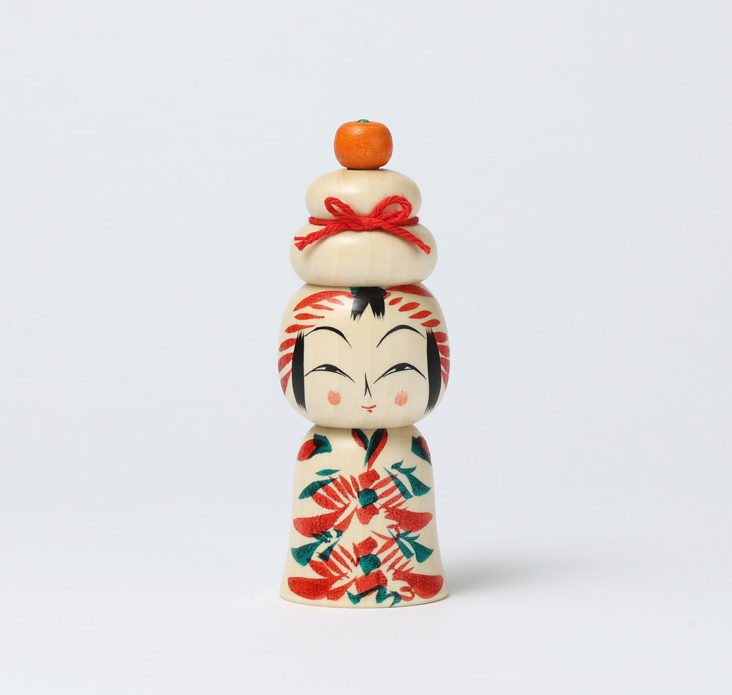 Kagamimochi kokeshi doll-06 | HAYASAKA, Masahiro | 12cm in height
