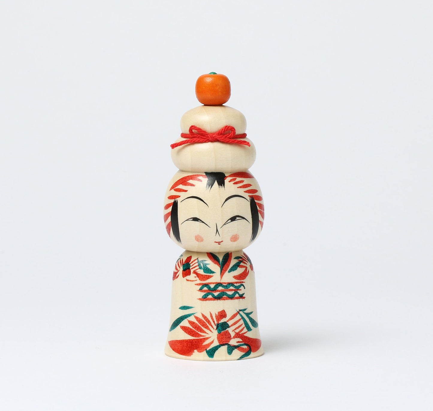 Kagamimochi kokeshi doll-08 | HAYASAKA, Masahiro | 12cm in height