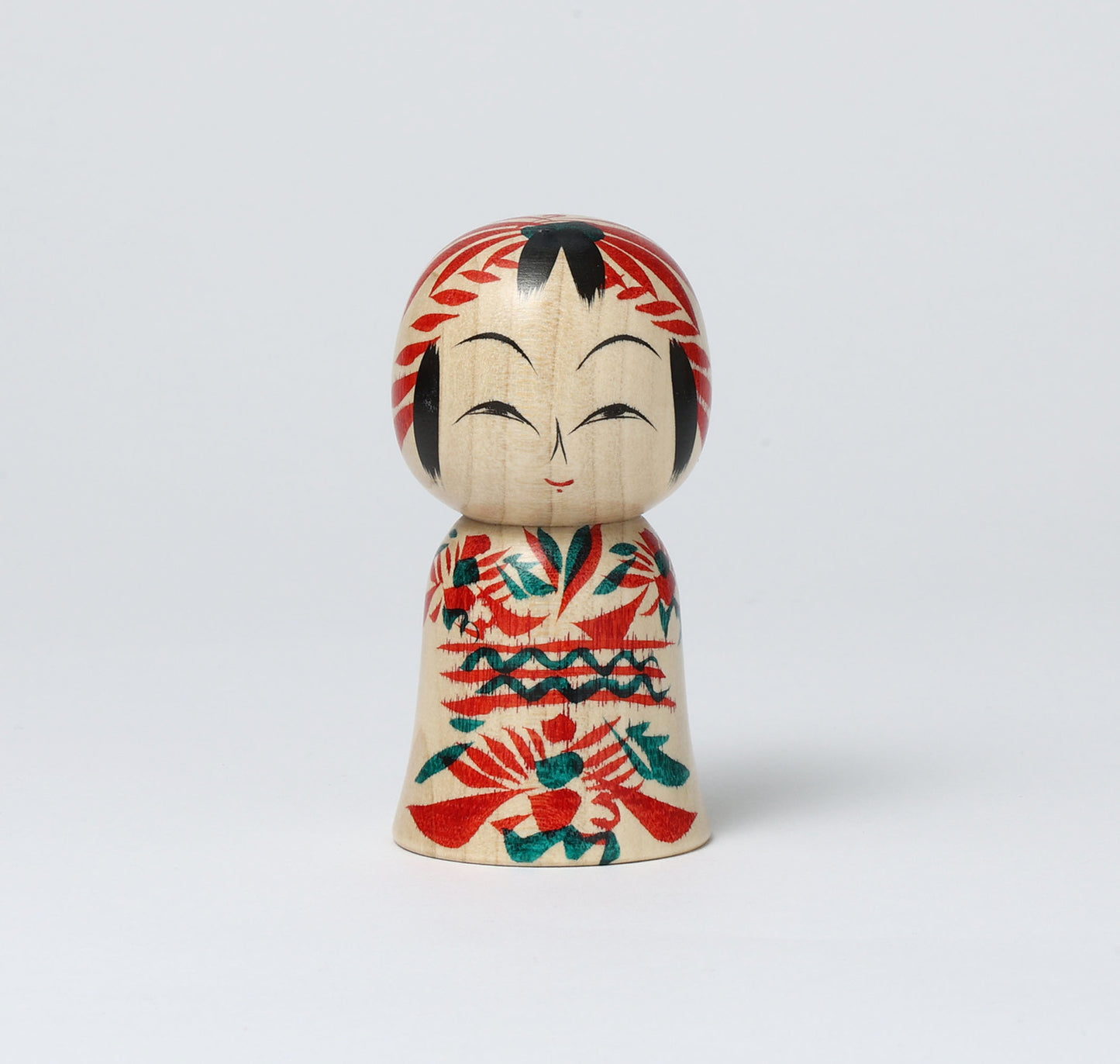 遠刈田系こけし | 早坂政弘工人 遠刈田系 | 高さ9.5cm