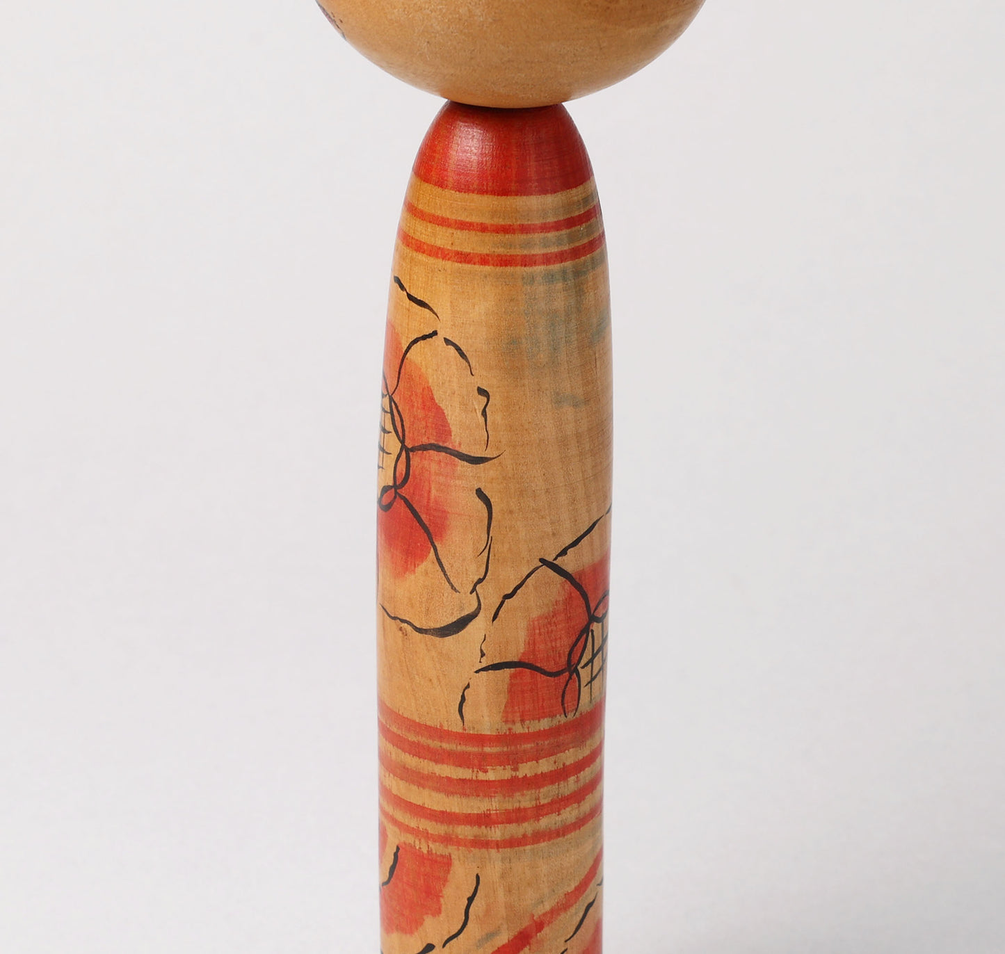 ヴィンテージ中ノ沢式こけし・たこ坊主、福地好雄(1927-1985)作 | こけし古物 福地芳雄(中ノ沢系たこ坊主)