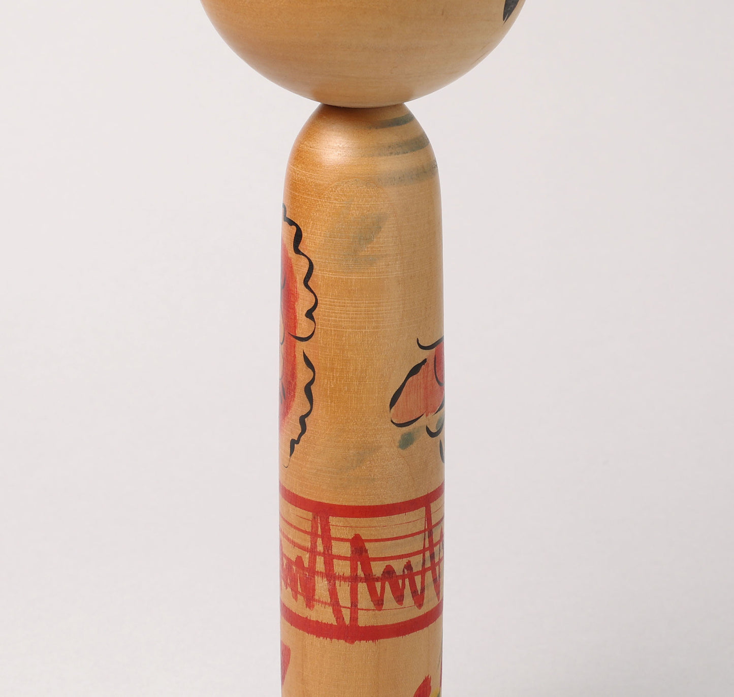 ヴィンテージ中ノ沢スタイルこけし - たこ坊主、HONDAhiroshi (1934-2011) 作 | こけし古物 本多洋(中ノ沢系たこ坊主)