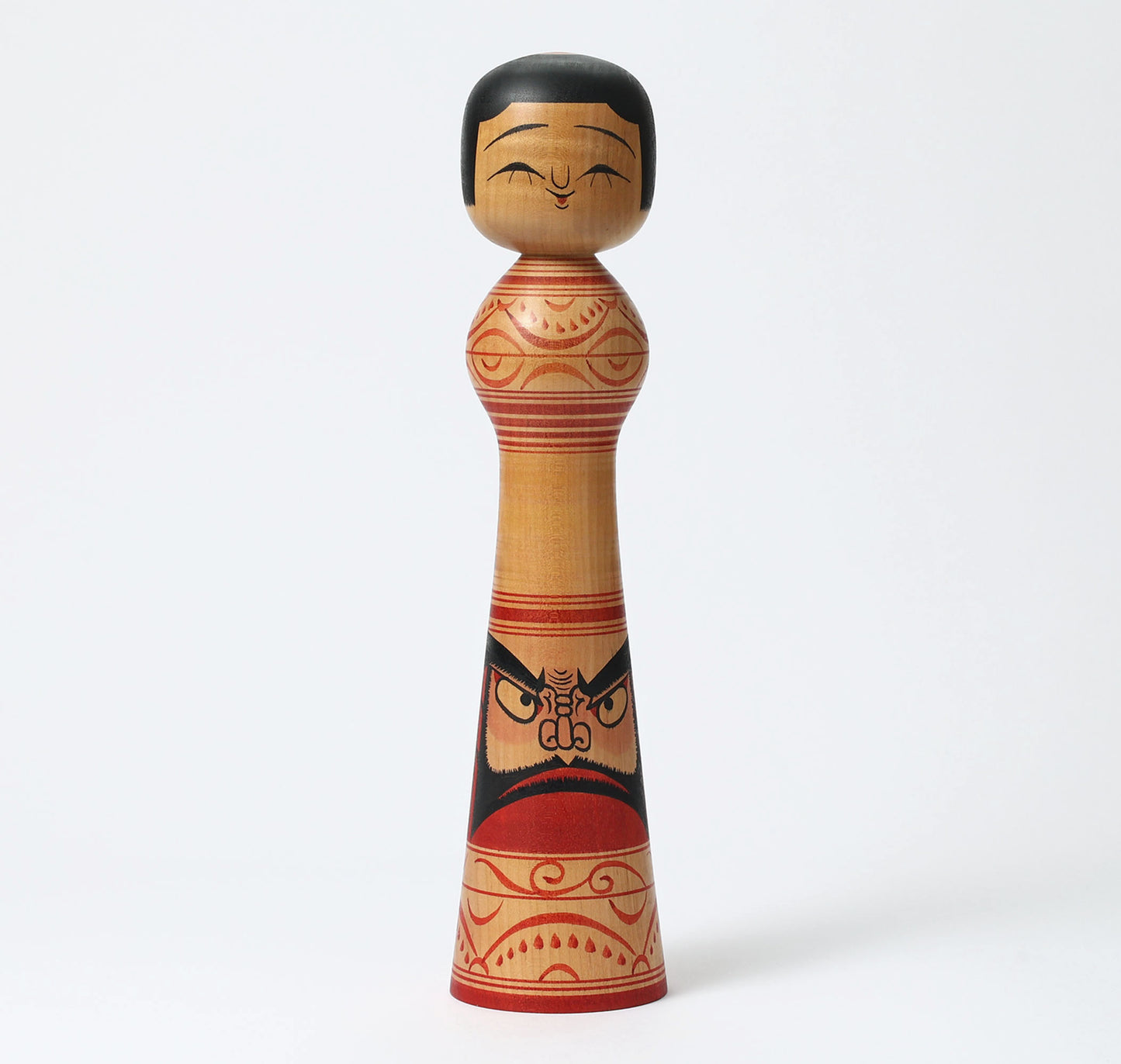 ヴィンテージだるま絵こけし |森 光雄 盛美津雄工人 | 古品だるま絵こけし |津軽風 津軽系 |高さ31.0cm