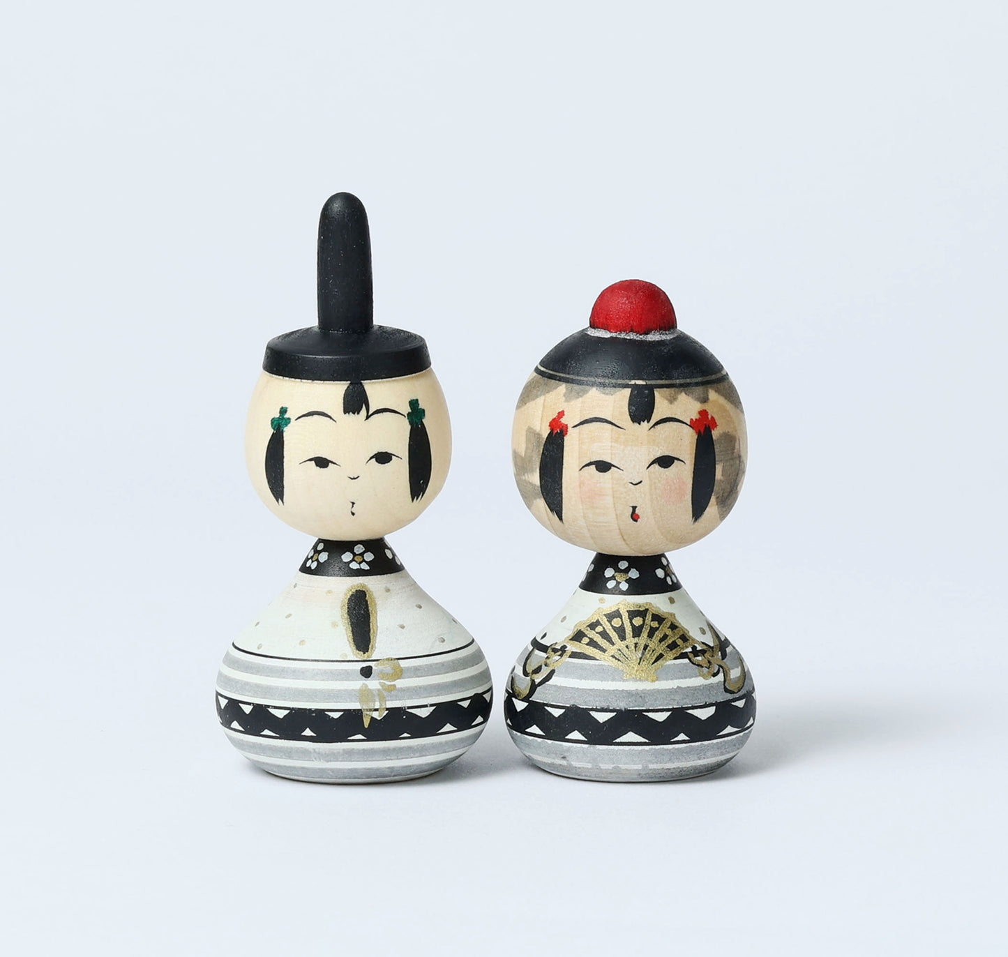 【雛こけし-1】Hina kokeshi doll | IKEUCHI, Shione | Yajiro style | 8.5cm in height // 弥治郎系 池内潮音工人, 高さ8.5cm