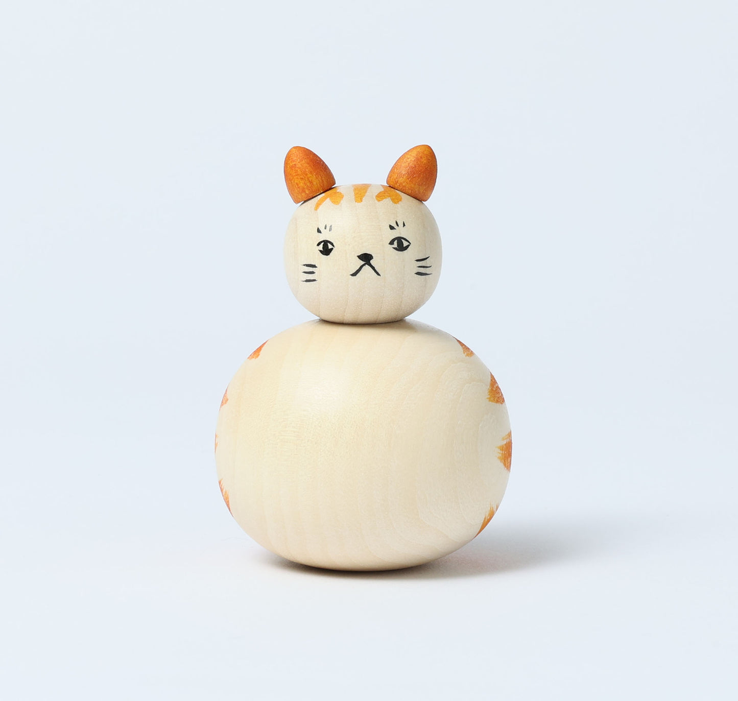 Cat kokeshi doll-2 猫こけし | KOYAMA, Yoshimi 小山芳美工人 | Togatta style 遠刈田系 | 7.5cm in height