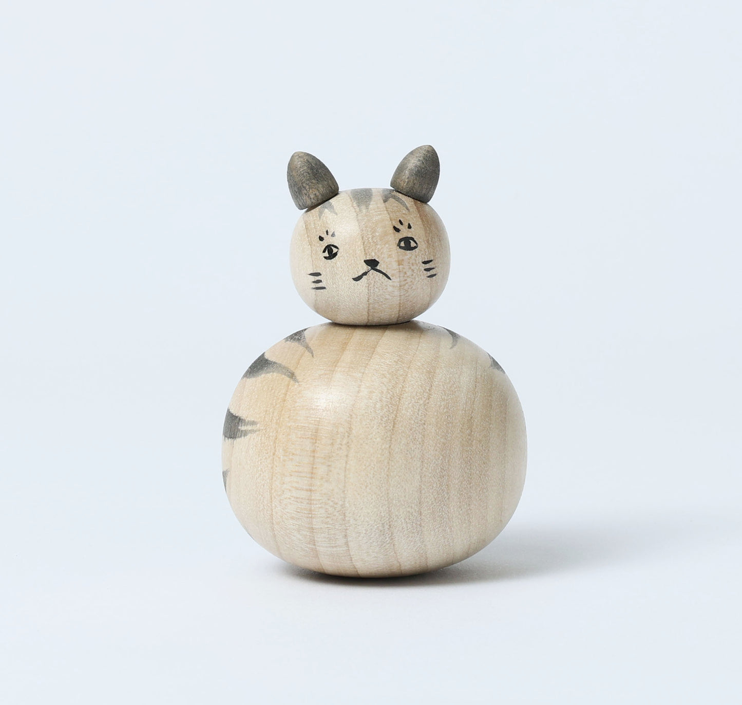 Cat kokeshi doll-6 猫こけし | KOYAMA, Yoshimi 小山芳美工人 | Togatta style 遠刈田系 | 7.5cm in height