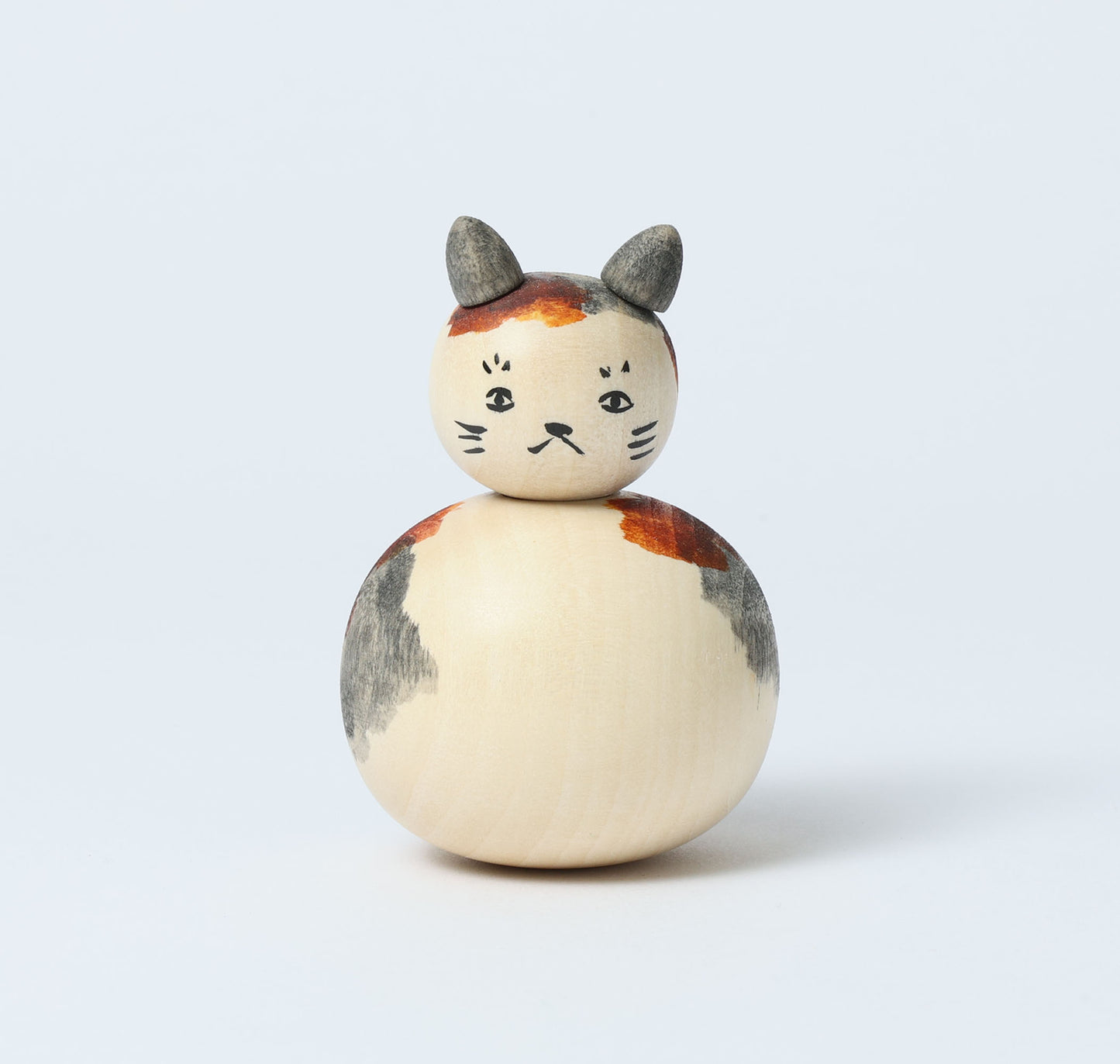 Cat kokeshi doll-9 猫こけし | KOYAMA, Yoshimi 小山芳美工人 | Togatta style 遠刈田系 | 7.5cm in height