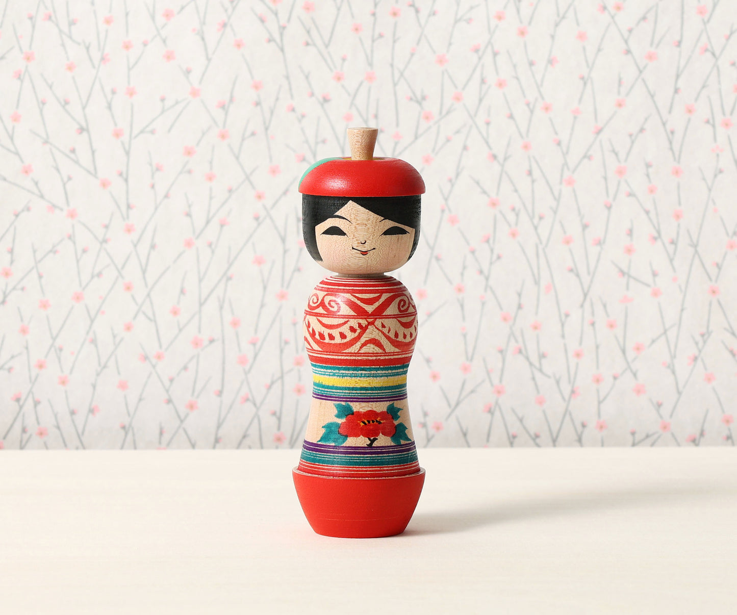 ABO, Masafumi 阿保正文工人 | Apple kokeshi- りんごこけし | Tsugaru style 津軽系