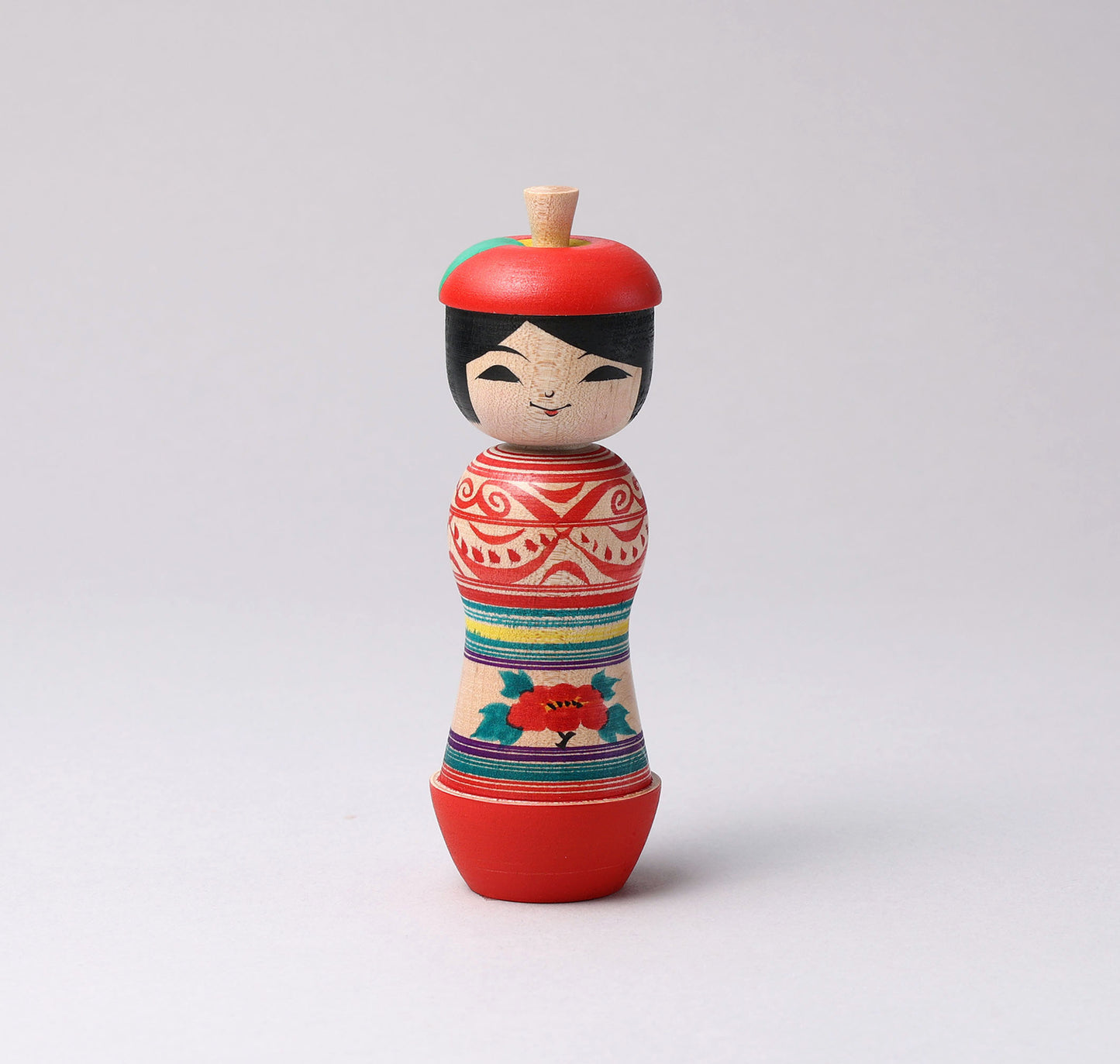 ABO, Masafumi 阿保正文工人 | Apple kokeshi- りんごこけし | Tsugaru style 津軽系