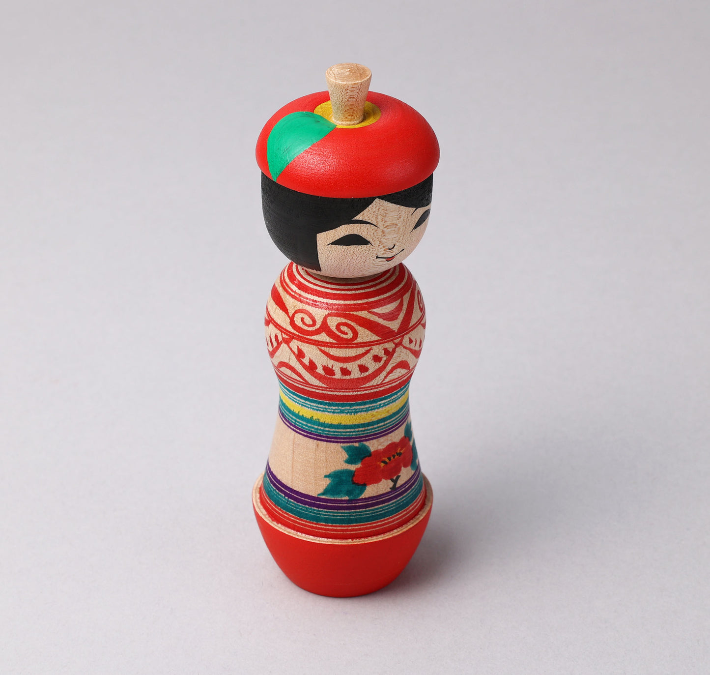 ABO, Masafumi 阿保正文工人 | Apple kokeshi- りんごこけし | Tsugaru style 津軽系