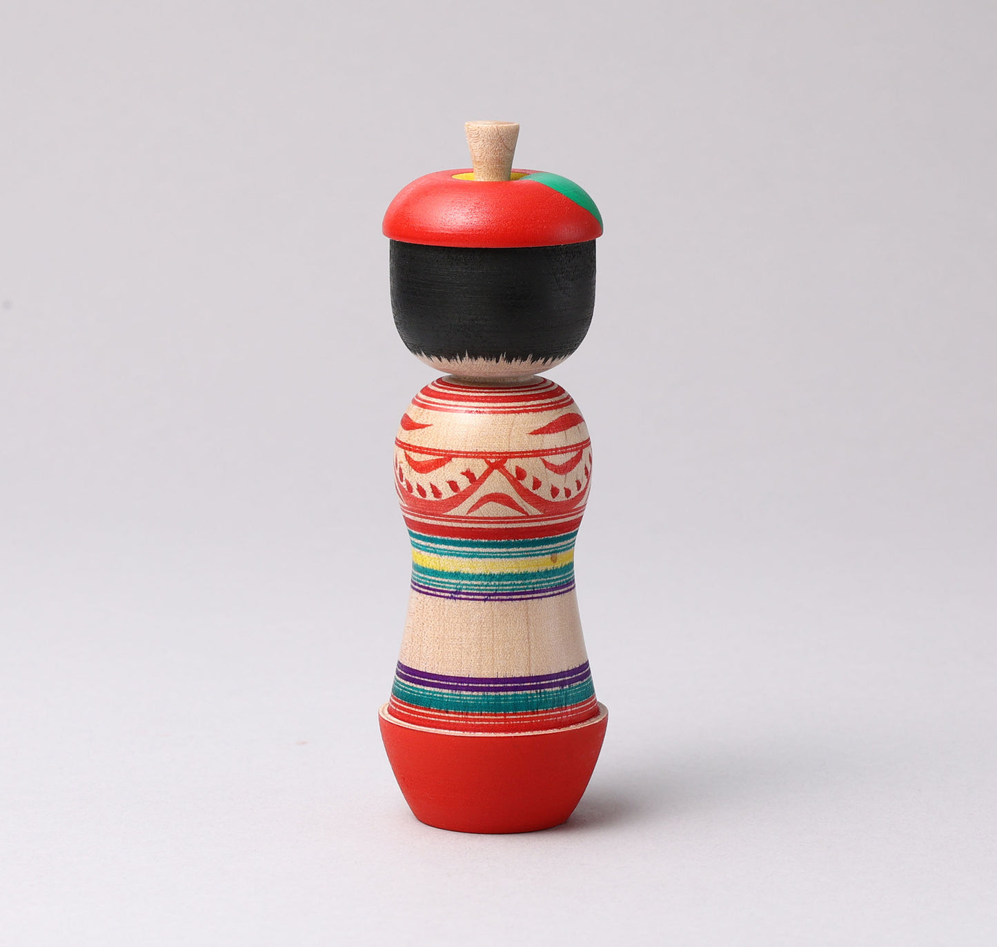 ABO, Masafumi 阿保正文工人 | Apple kokeshi- りんごこけし | Tsugaru style 津軽系