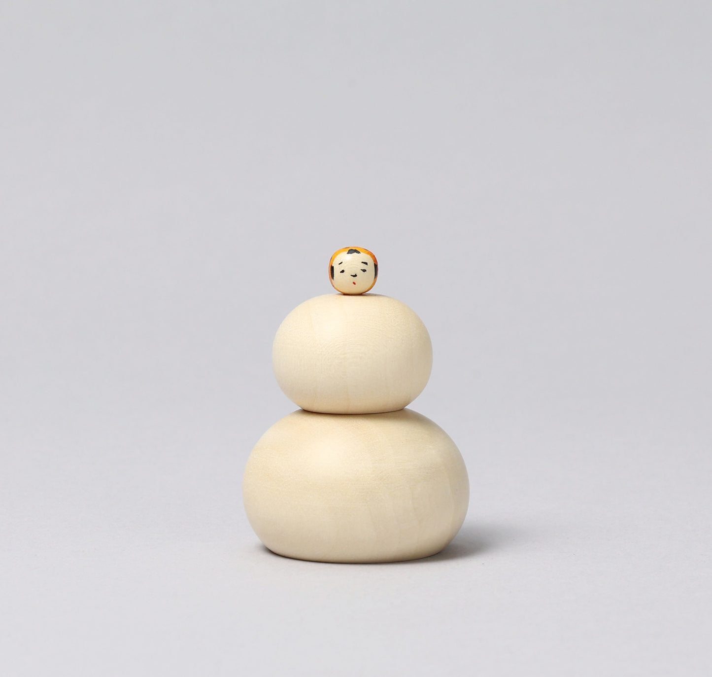 New Year kokeshi doll 'kagamimochi' | KOYAMA, Yoshimi 小山芳美工人 | 鏡餅こけし | Togatta style 遠刈田系 | 5.5cm in height from Japan