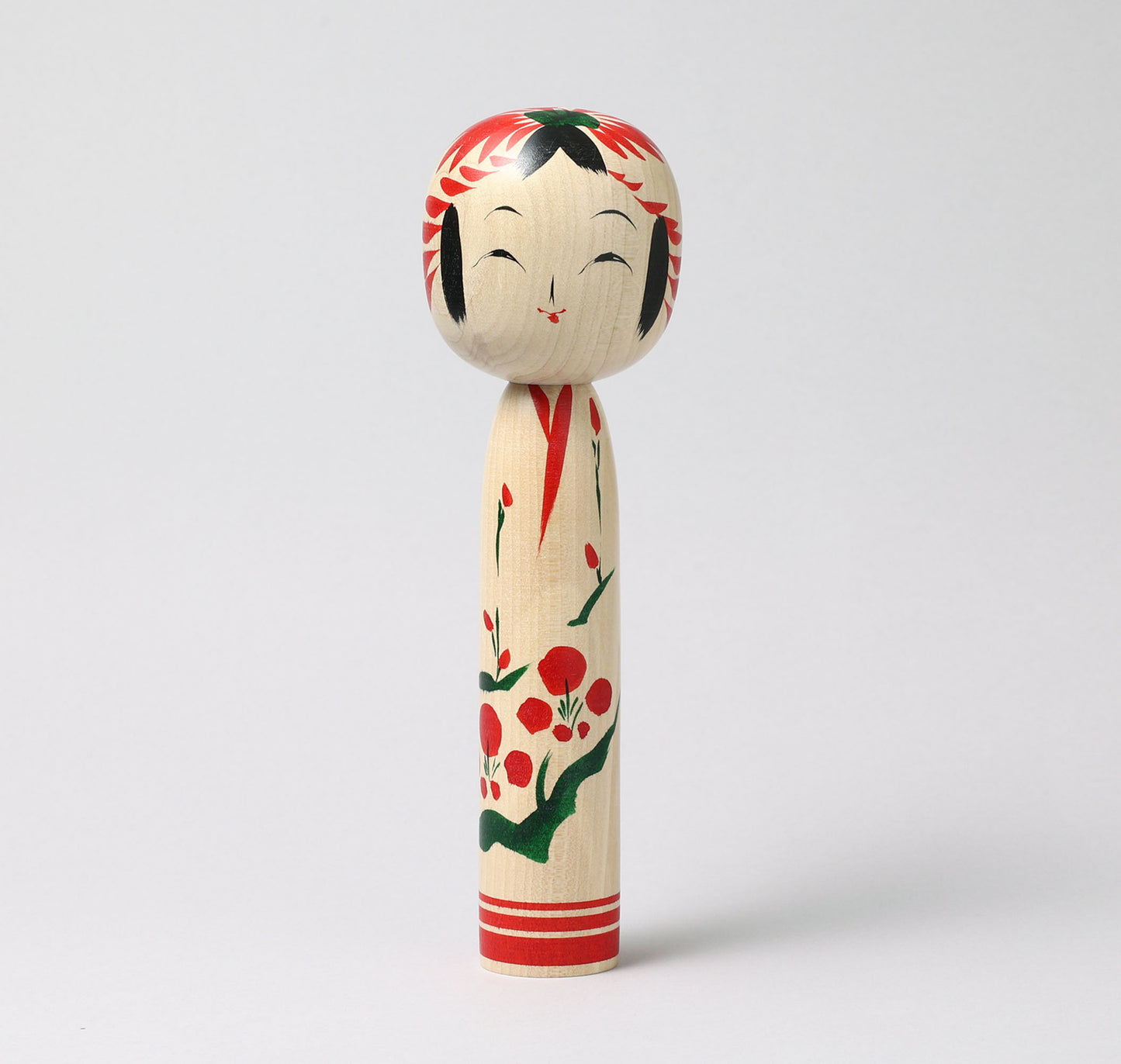 Togatta style kokeshi doll | KOYAMA, Yoshimi 小山芳美工人 | 遠刈田こけし | Togatta style 遠刈田系 | 24.5cm in height from Japan