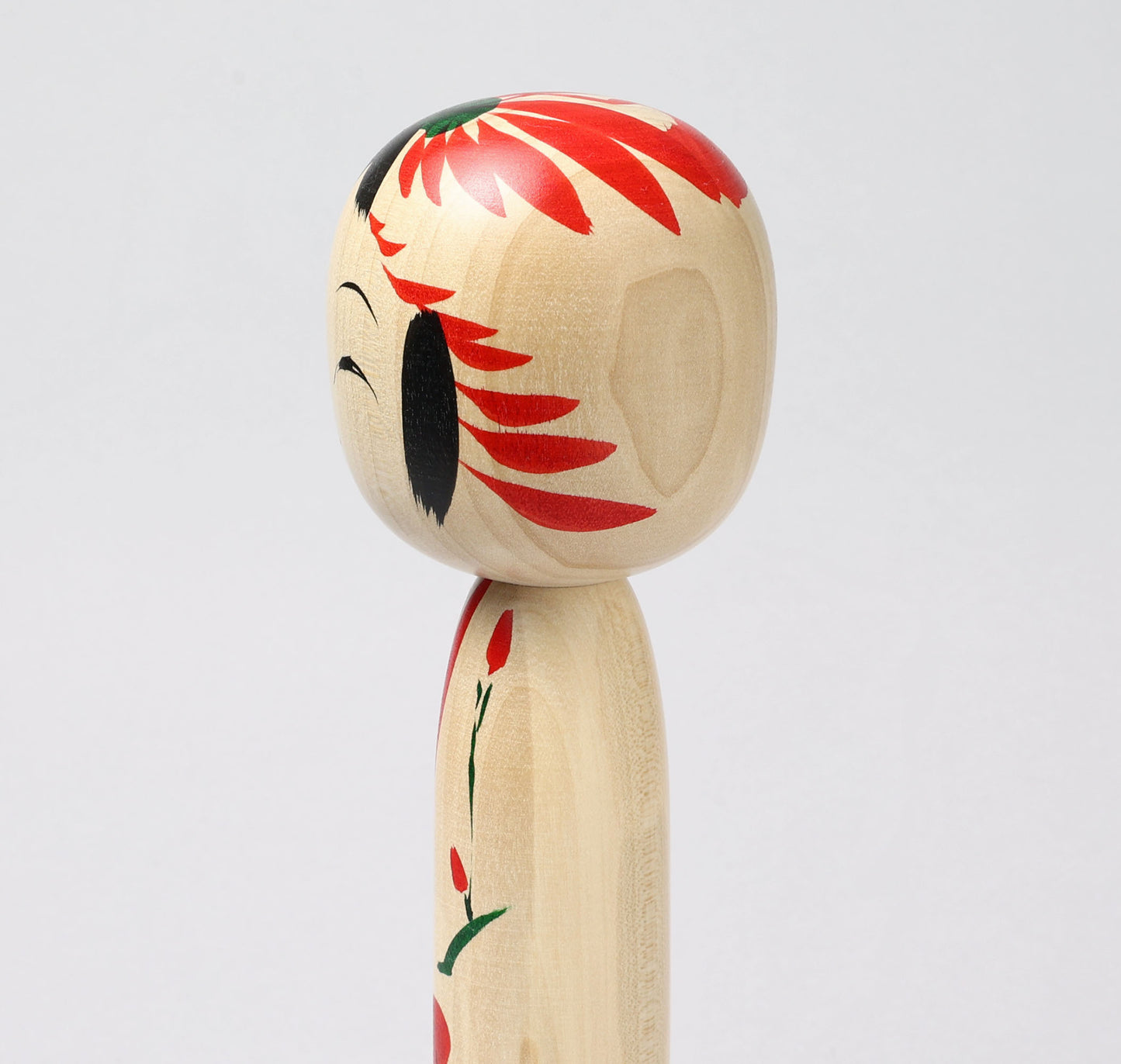 Togatta style kokeshi doll | KOYAMA, Yoshimi 小山芳美工人 | 遠刈田こけし | Togatta style 遠刈田系 | 24.5cm in height from Japan