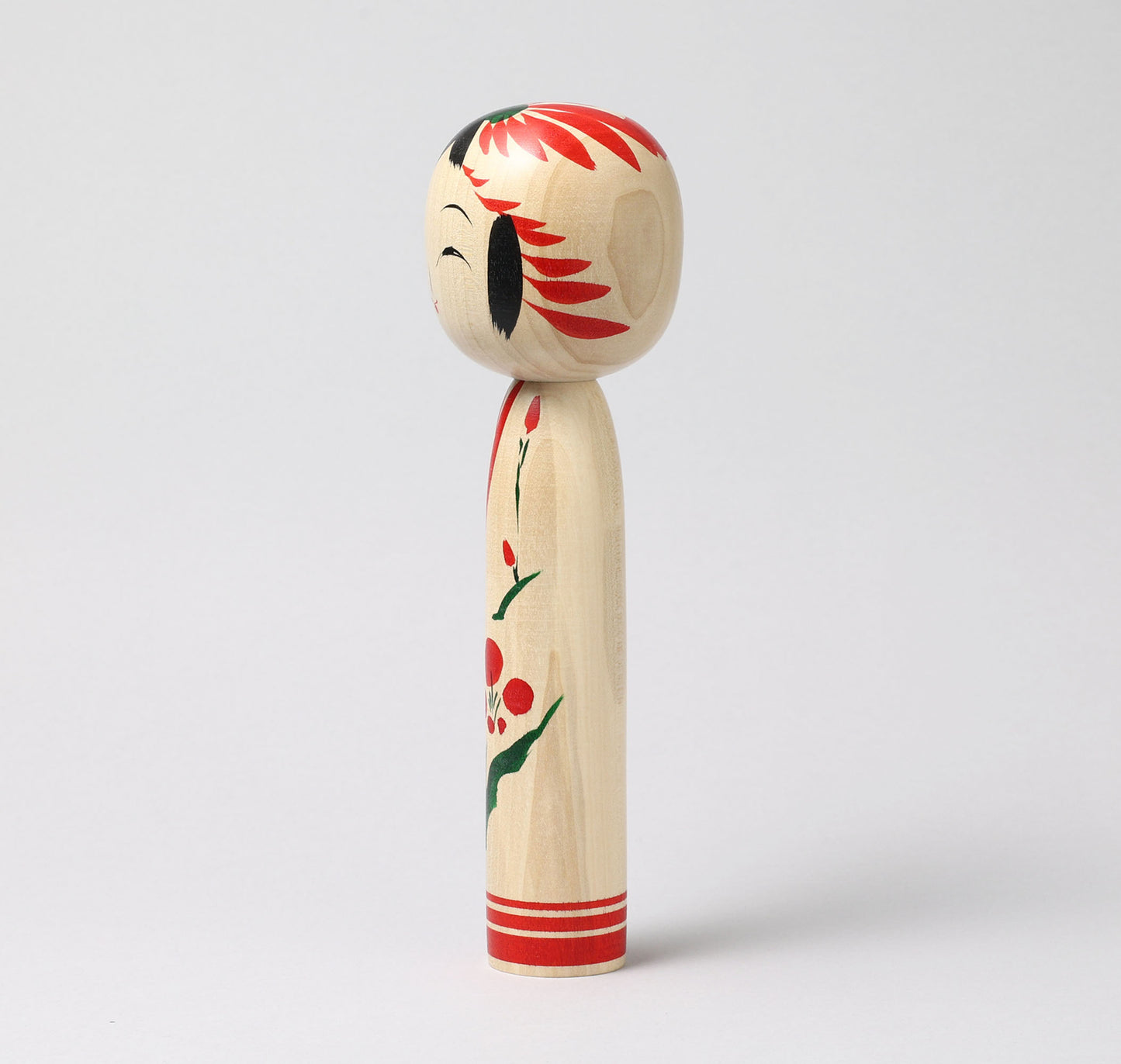 Togatta style kokeshi doll | KOYAMA, Yoshimi 小山芳美工人 | 遠刈田こけし | Togatta style 遠刈田系 | 24.5cm in height from Japan