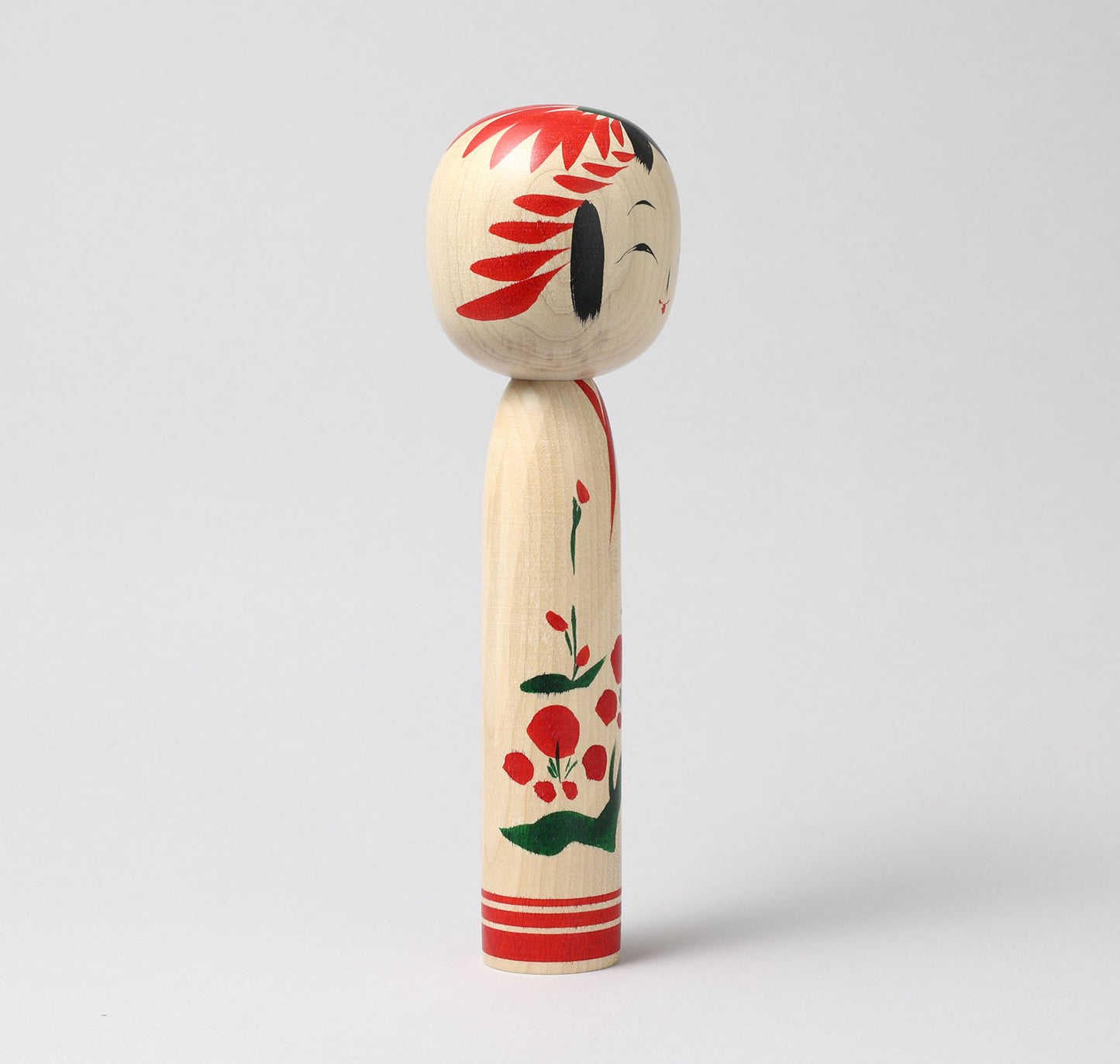 Togatta style kokeshi doll | KOYAMA, Yoshimi 小山芳美工人 | 遠刈田こけし | Togatta style 遠刈田系 | 24.5cm in height from Japan