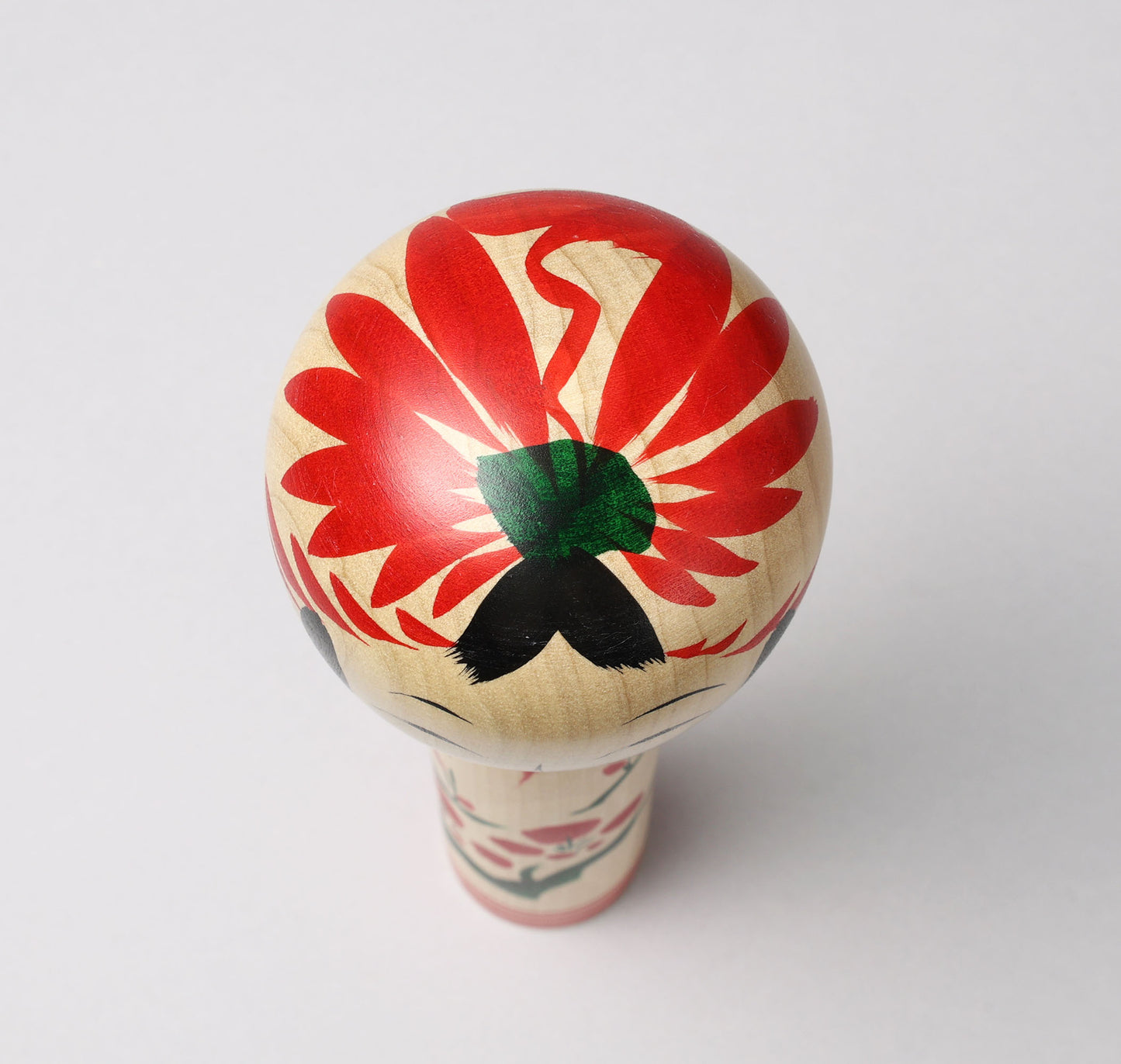 Togatta style kokeshi doll | KOYAMA, Yoshimi 小山芳美工人 | 遠刈田こけし | Togatta style 遠刈田系 | 24.5cm in height from Japan