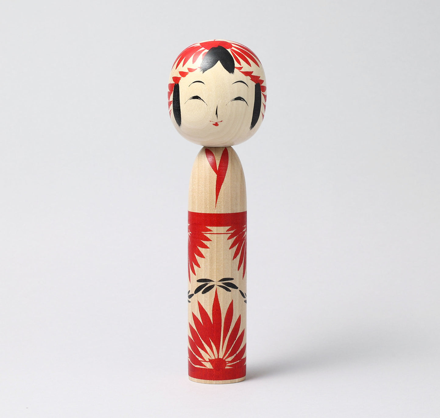 Togatta style kokeshi doll | KOYAMA, Yoshimi 小山芳美工人 | 遠刈田こけし | Togatta style 遠刈田系 | 24.5cm in height from Japan