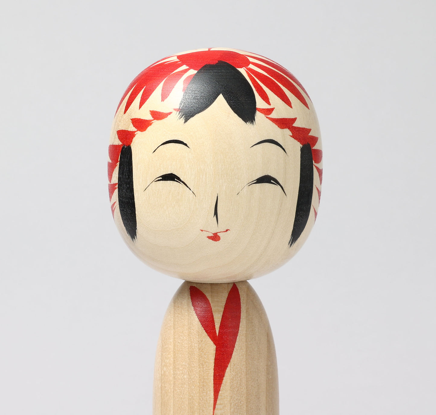 Togatta style kokeshi doll | KOYAMA, Yoshimi 小山芳美工人 | 遠刈田こけし | Togatta style 遠刈田系 | 24.5cm in height from Japan