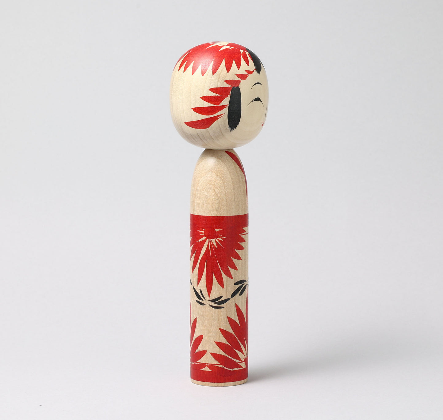 Togatta style kokeshi doll | KOYAMA, Yoshimi 小山芳美工人 | 遠刈田こけし | Togatta style 遠刈田系 | 24.5cm in height from Japan