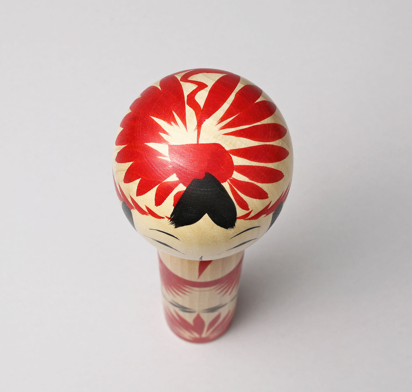 Togatta style kokeshi doll | KOYAMA, Yoshimi 小山芳美工人 | 遠刈田こけし | Togatta style 遠刈田系 | 24.5cm in height from Japan