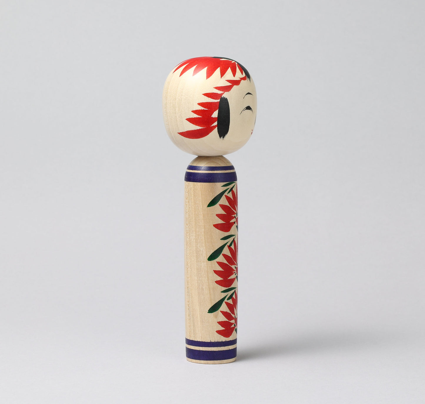 Togatta style kokeshi doll | KOYAMA, Yoshimi 小山芳美工人 | 遠刈田こけし | Togatta style 遠刈田系 | 18.5cm in height from Japan