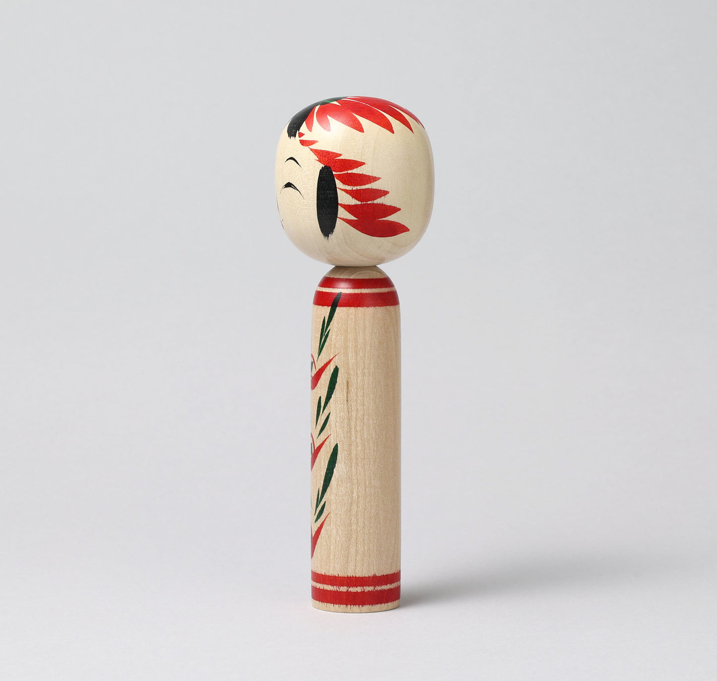 Togatta style kokeshi doll | KOYAMA, Yoshimi 小山芳美工人 | 遠刈田こけし | Togatta style 遠刈田系 | 18.5cm in height from Japan