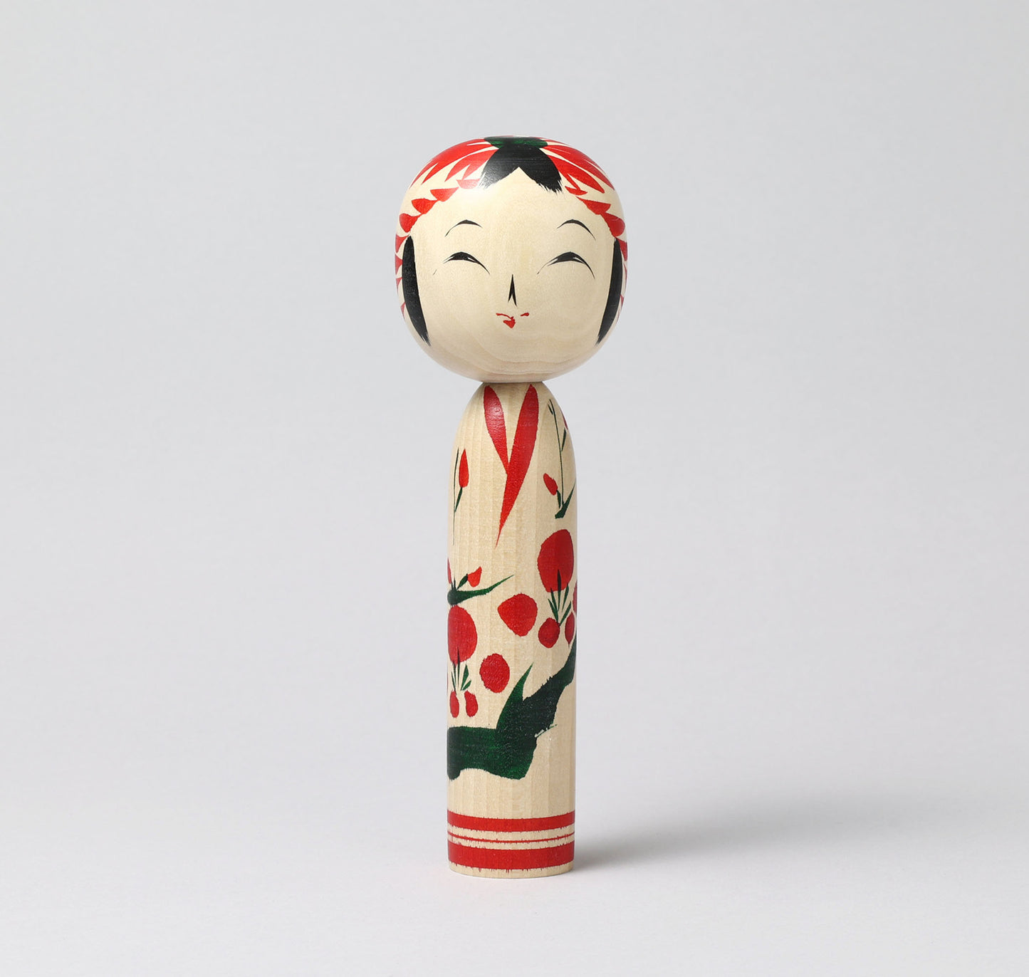 Togatta style kokeshi doll | KOYAMA, Yoshimi 小山芳美工人 | 遠刈田こけし | Togatta style 遠刈田系 | 18.5cm in height from Japan