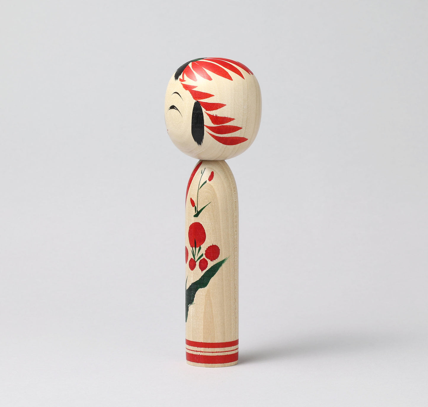 Togatta style kokeshi doll | KOYAMA, Yoshimi 小山芳美工人 | 遠刈田こけし | Togatta style 遠刈田系 | 18.5cm in height from Japan