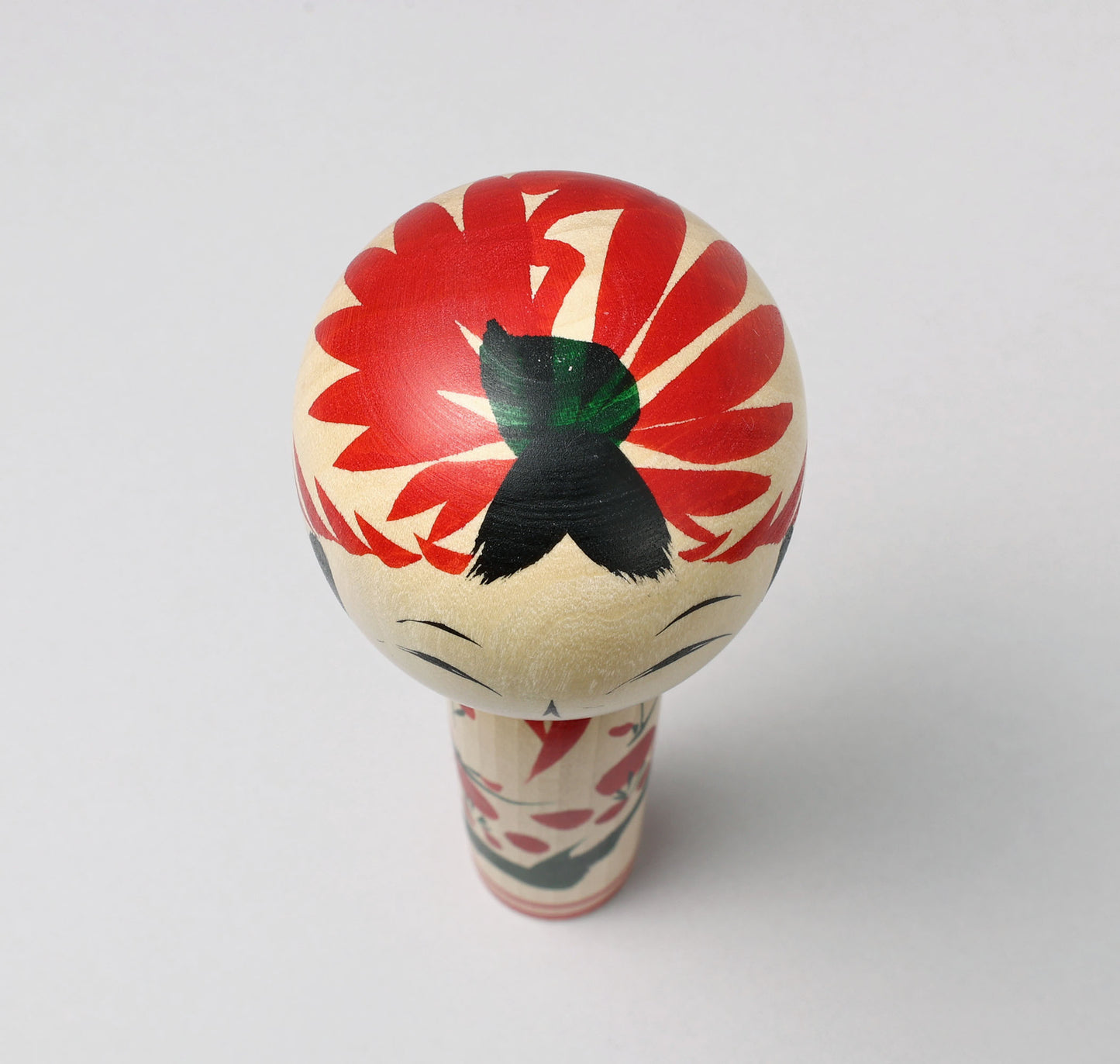 Togatta style kokeshi doll | KOYAMA, Yoshimi 小山芳美工人 | 遠刈田こけし | Togatta style 遠刈田系 | 18.5cm in height from Japan