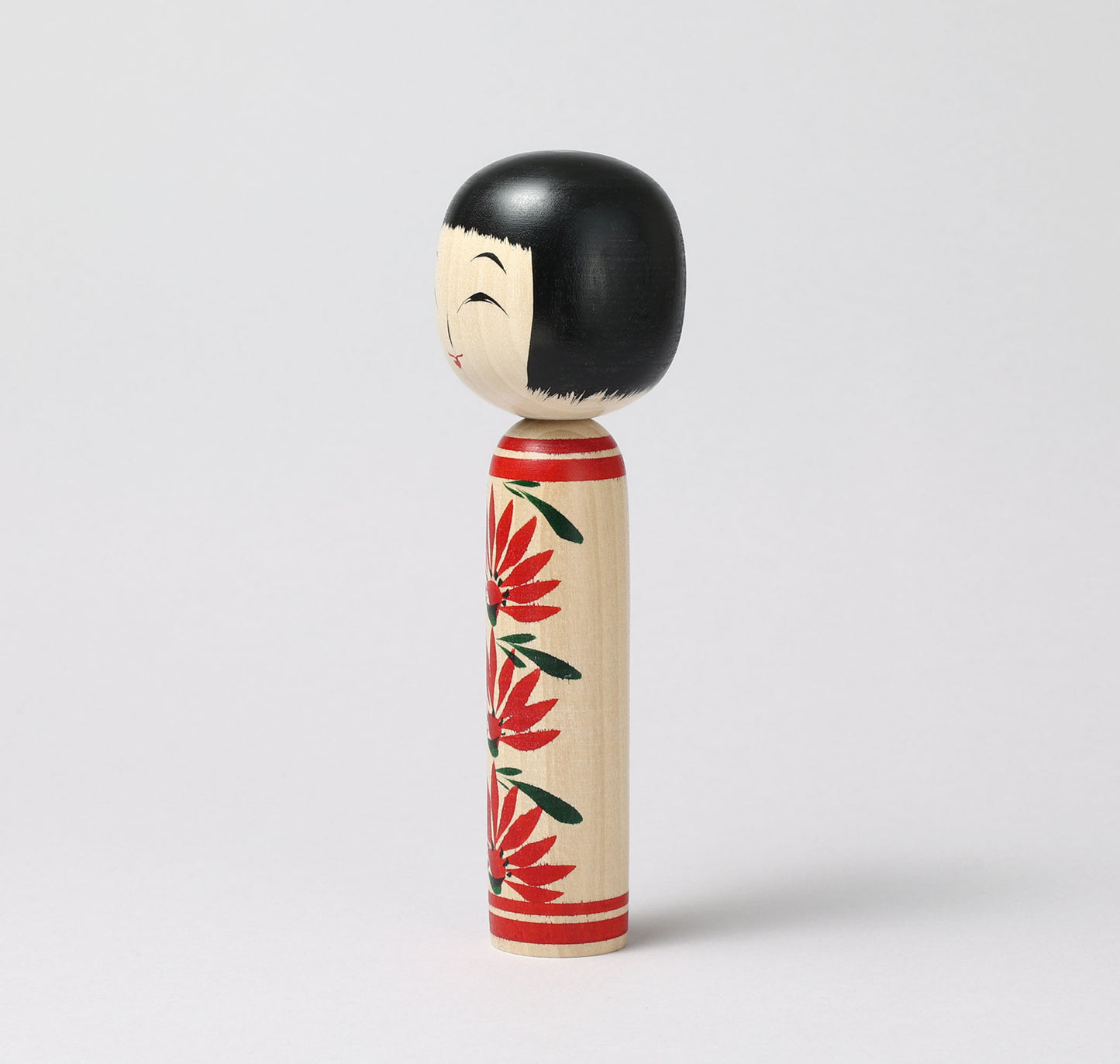 Togatta style kokeshi doll | KOYAMA, Yoshimi 小山芳美工人 | 遠刈田こけし | Togatta style 遠刈田系 | 18.5cm in height from Japan