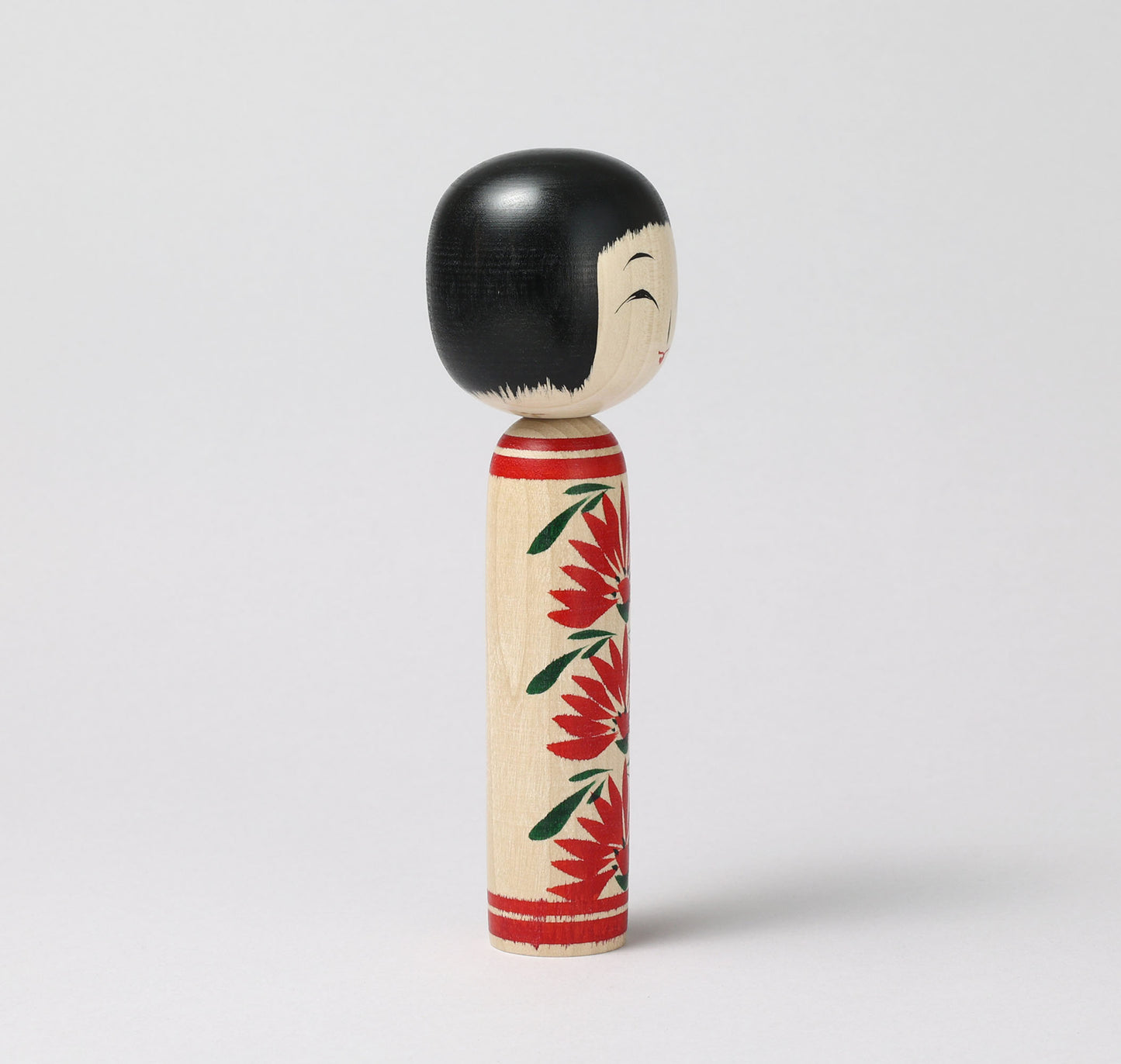 Togatta style kokeshi doll | KOYAMA, Yoshimi 小山芳美工人 | 遠刈田こけし | Togatta style 遠刈田系 | 18.5cm in height from Japan