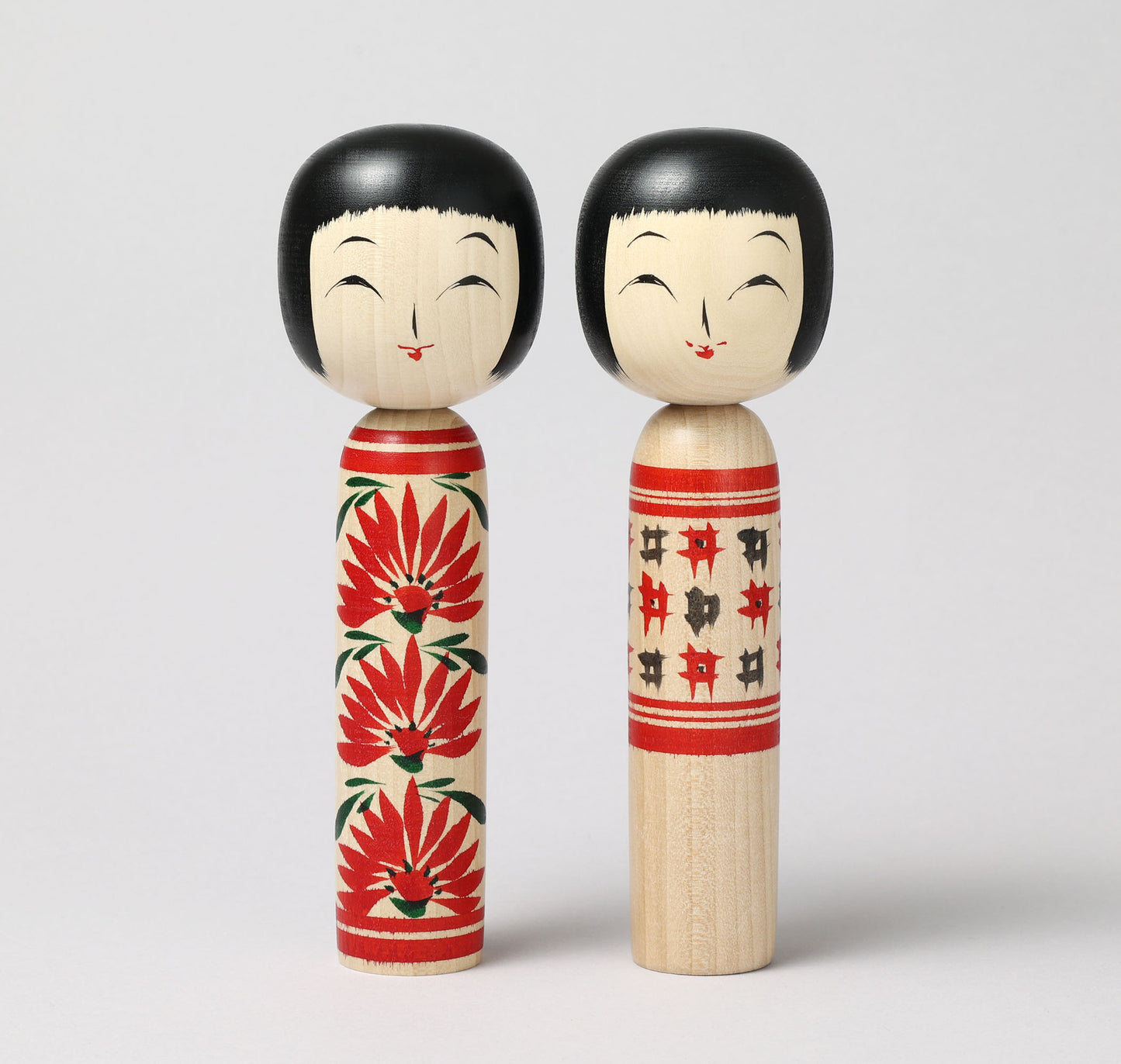 Togatta style kokeshi doll | KOYAMA, Yoshimi 小山芳美工人 | 遠刈田こけし | Togatta style 遠刈田系 | 18.5cm in height from Japan