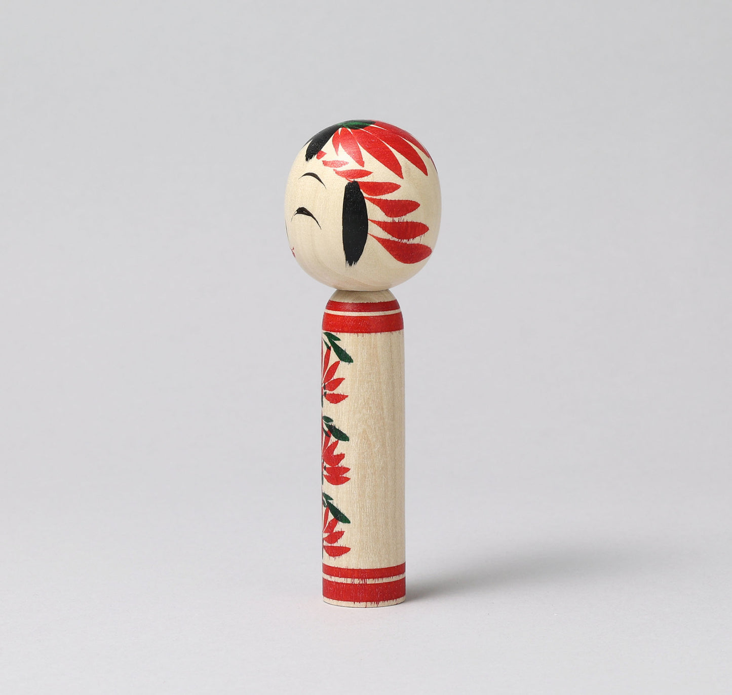 Togatta style kokeshi doll | KOYAMA, Yoshimi 小山芳美工人 | 遠刈田こけし | Togatta style 遠刈田系 | 12.5cm in height from Japan