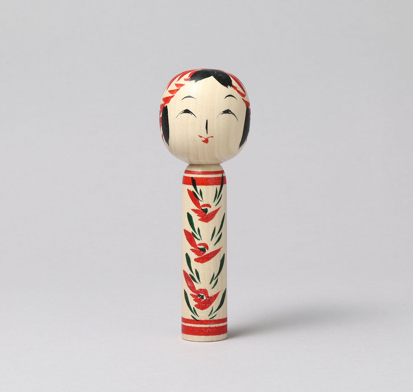 Togatta style kokeshi doll | KOYAMA, Yoshimi 小山芳美工人 | 遠刈田こけし | Togatta style 遠刈田系 | 12.5cm in height from Japan