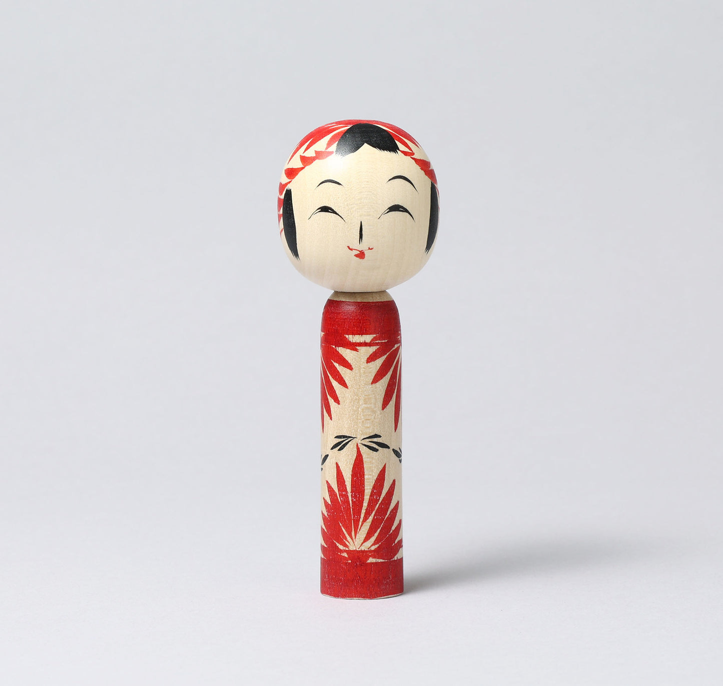 Togatta style kokeshi doll | KOYAMA, Yoshimi 小山芳美工人 | 遠刈田こけし | Togatta style 遠刈田系 | 12.5cm in height from Japan