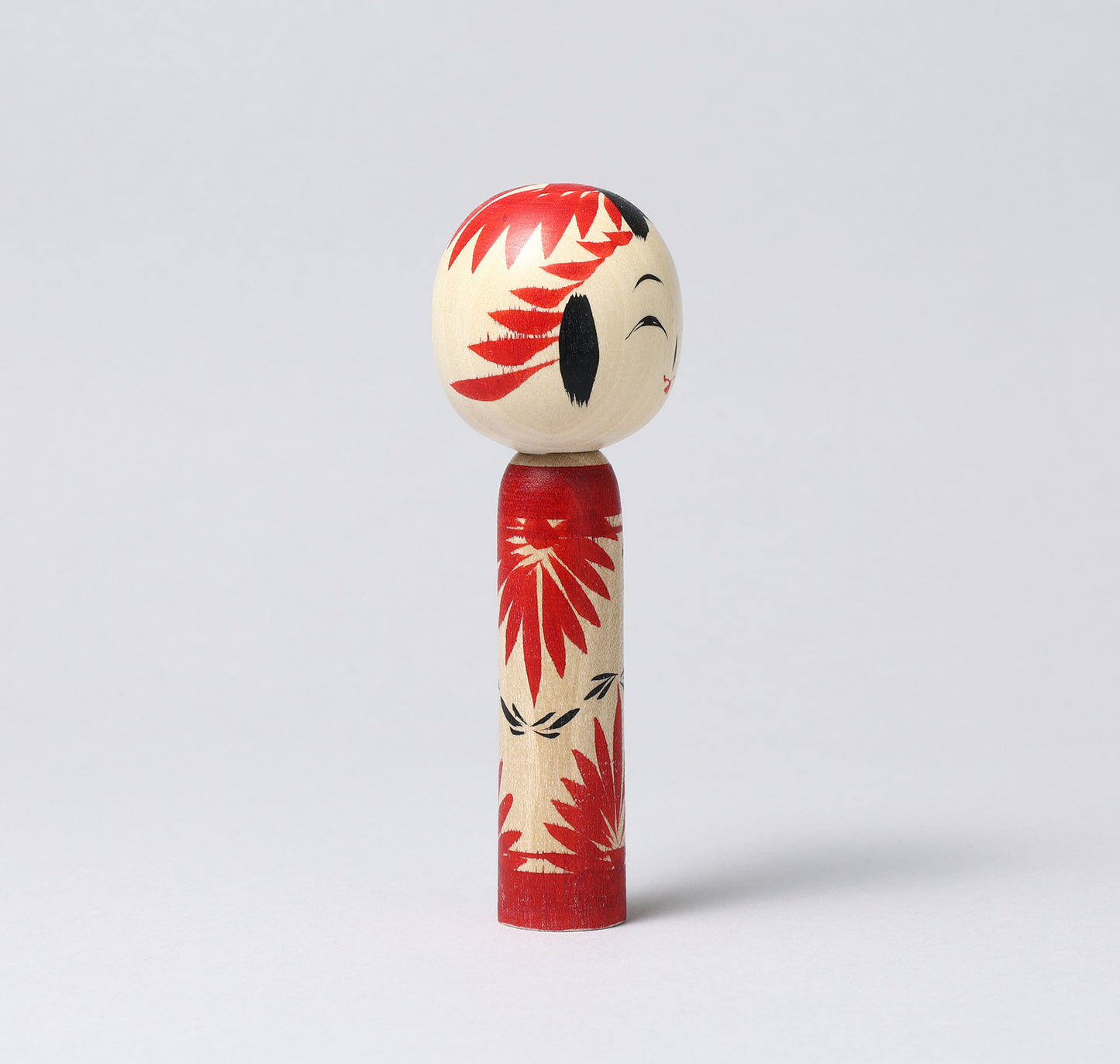 Togatta style kokeshi doll | KOYAMA, Yoshimi 小山芳美工人 | 遠刈田こけし | Togatta style 遠刈田系 | 12.5cm in height from Japan