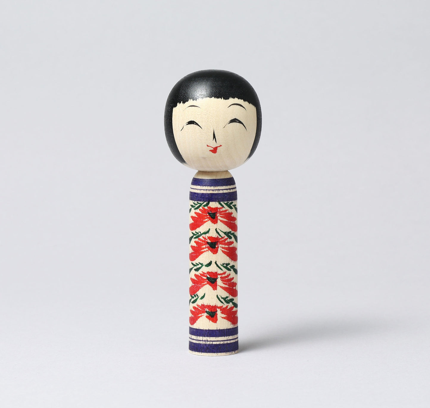 Togatta style kokeshi doll | KOYAMA, Yoshimi 小山芳美工人 | 遠刈田こけし | Togatta style 遠刈田系 | 12.5cm in height from Japan