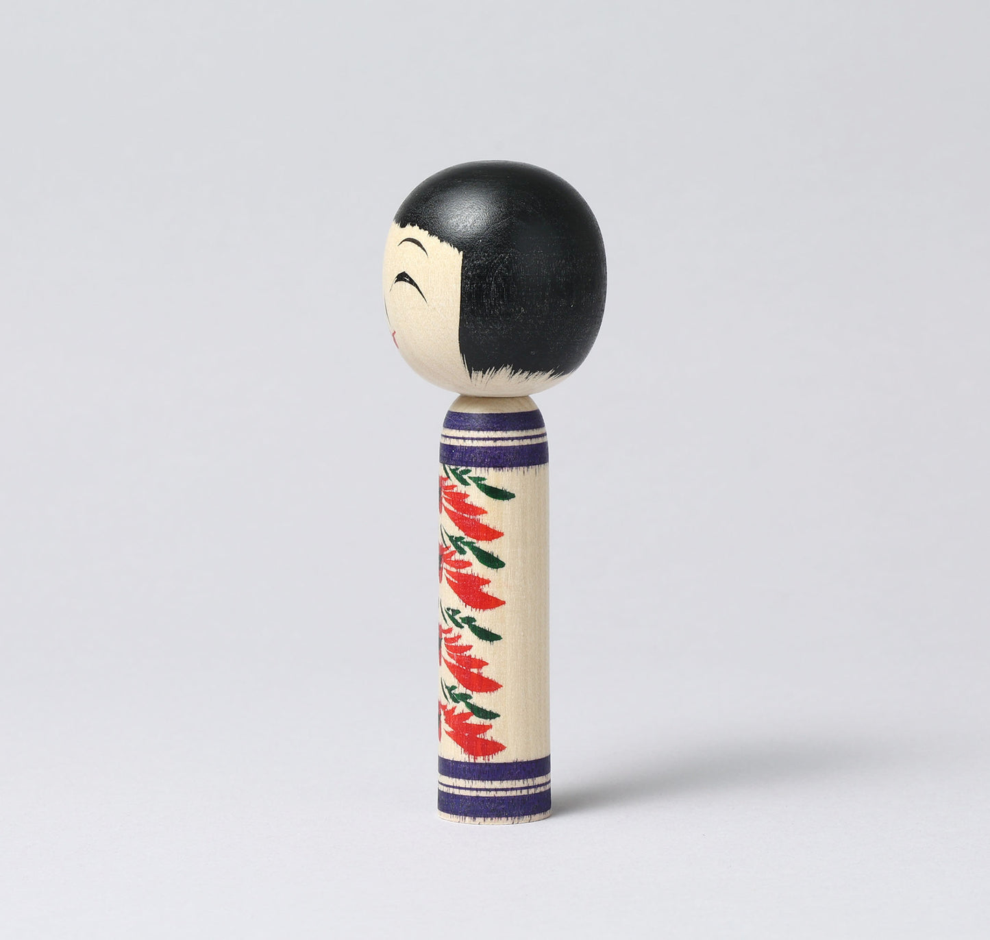 Togatta style kokeshi doll | KOYAMA, Yoshimi 小山芳美工人 | 遠刈田こけし | Togatta style 遠刈田系 | 12.5cm in height from Japan