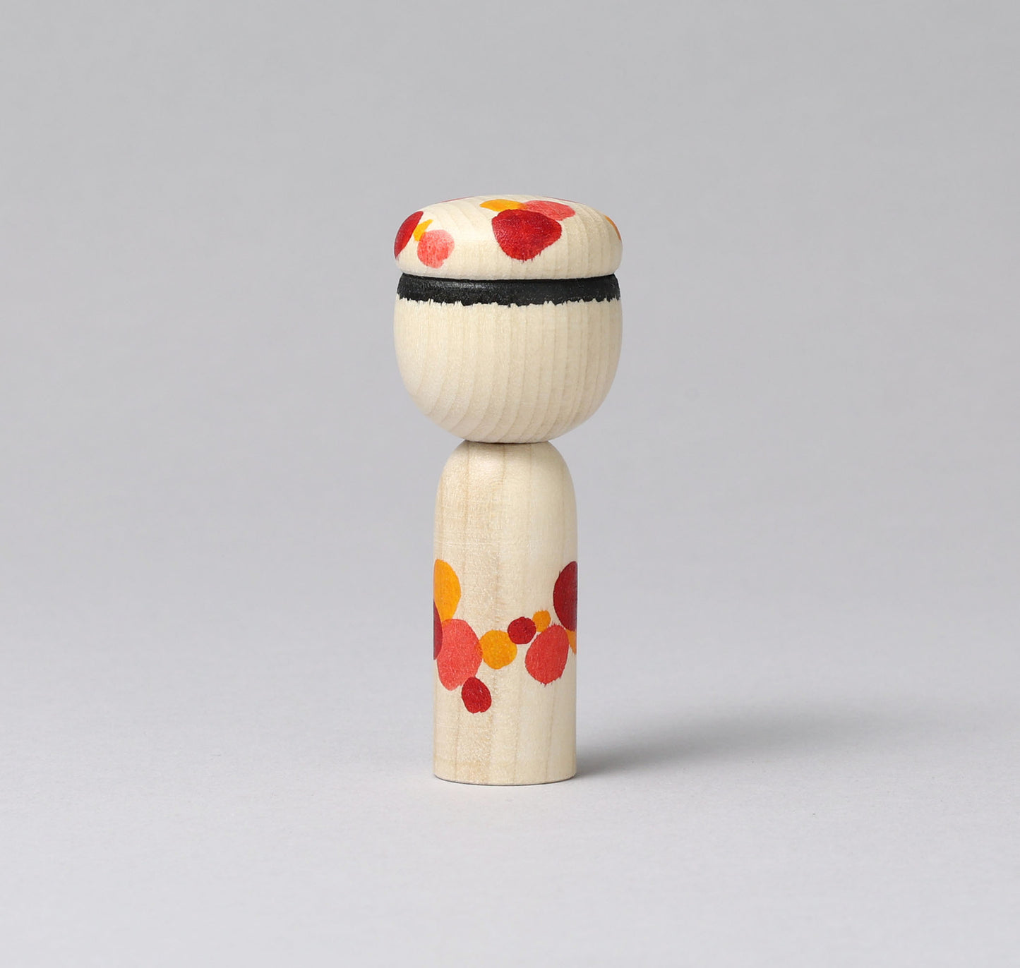 Boushi-hat kokeshi doll | KOYAMA, Yoshimi 小山芳美工人 | 帽子こけし | Togatta style 遠刈田系 | 7.5cm in height from Japan