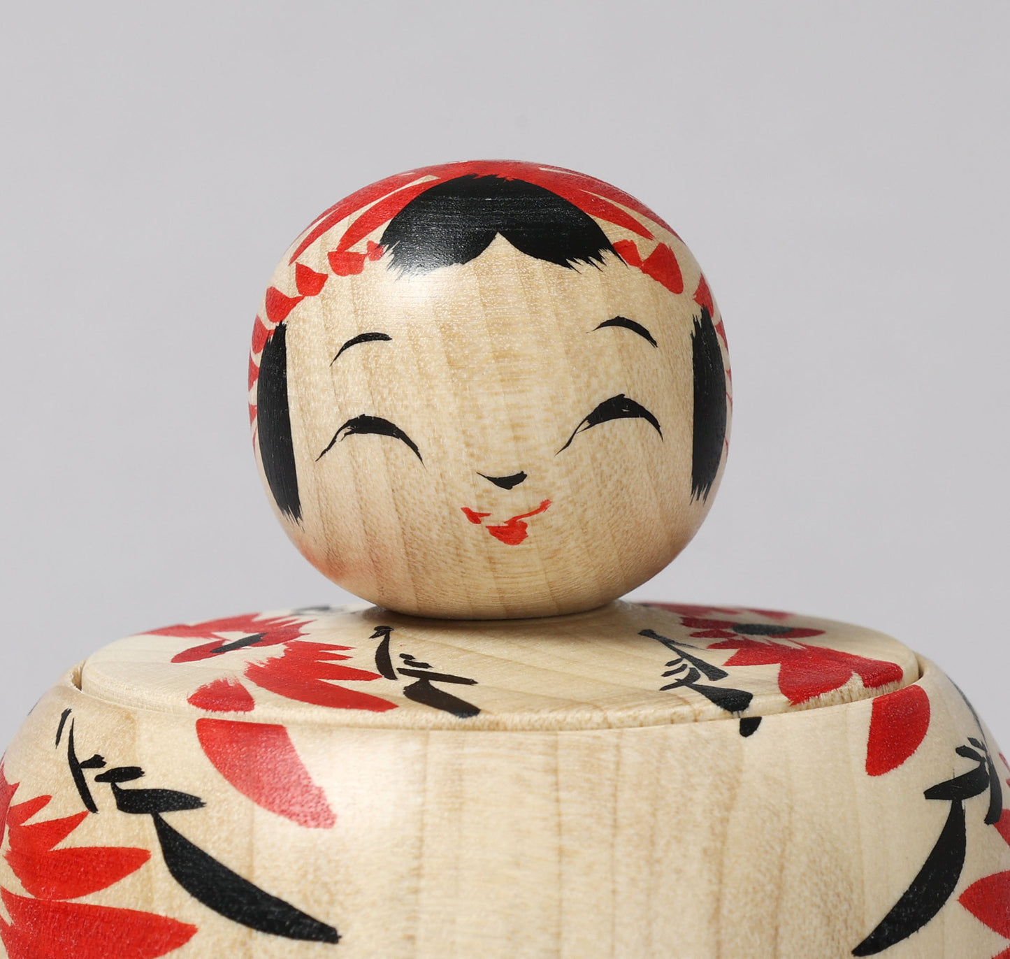 Container style Ejiko kokeshi doll | KOYAMA, Yoshimi 小山芳美工人 | えじここけし | Togatta style 遠刈田系 | 8.5cm in height from Japan