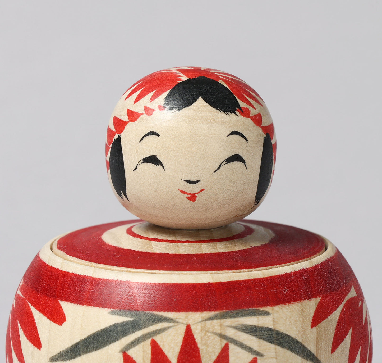 Container style Ejiko kokeshi doll | KOYAMA, Yoshimi 小山芳美工人 | えじここけし | Togatta style 遠刈田系 | 8.5cm in height from Japan